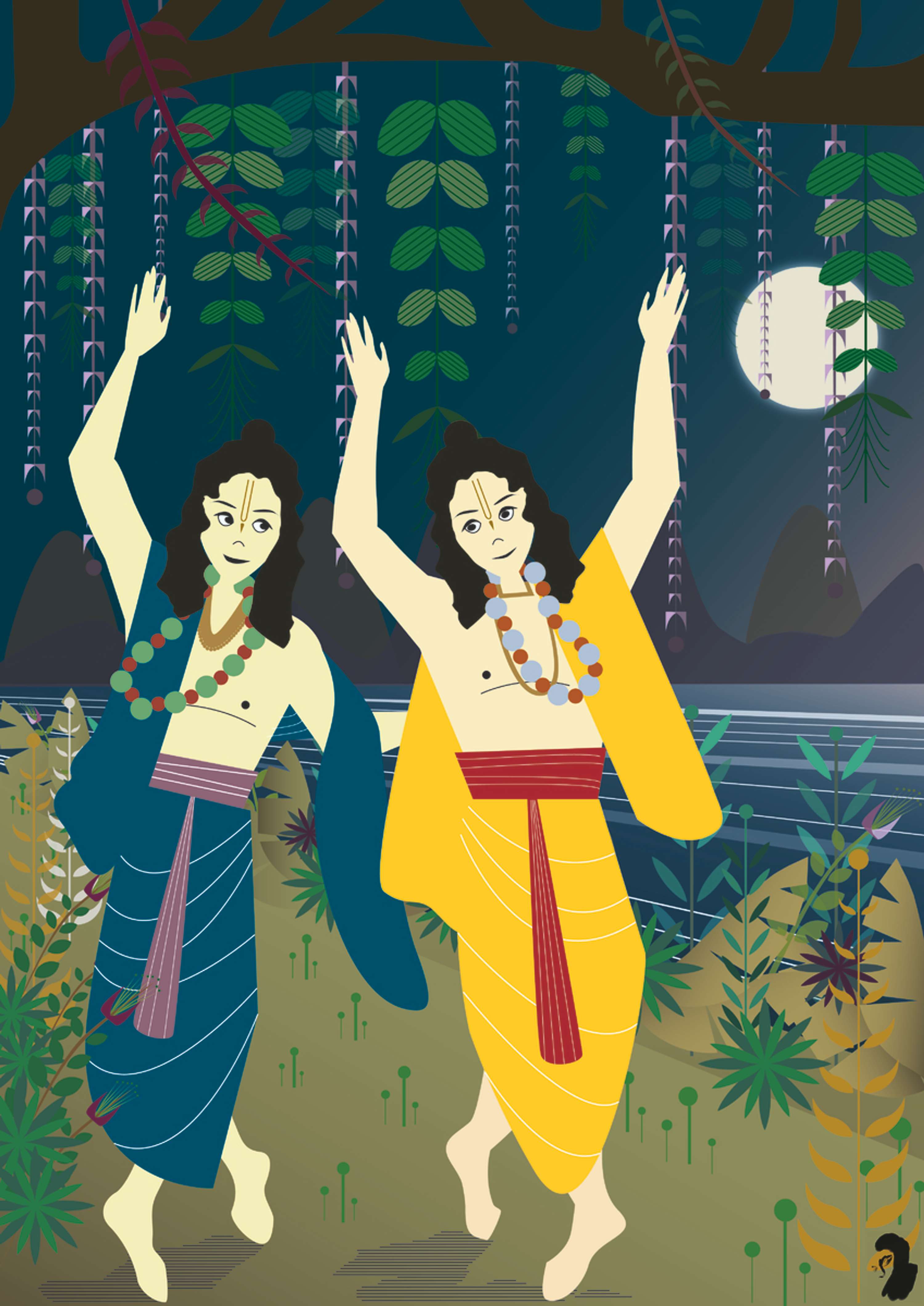 Monks Dancing by Dayashini Pomphrey