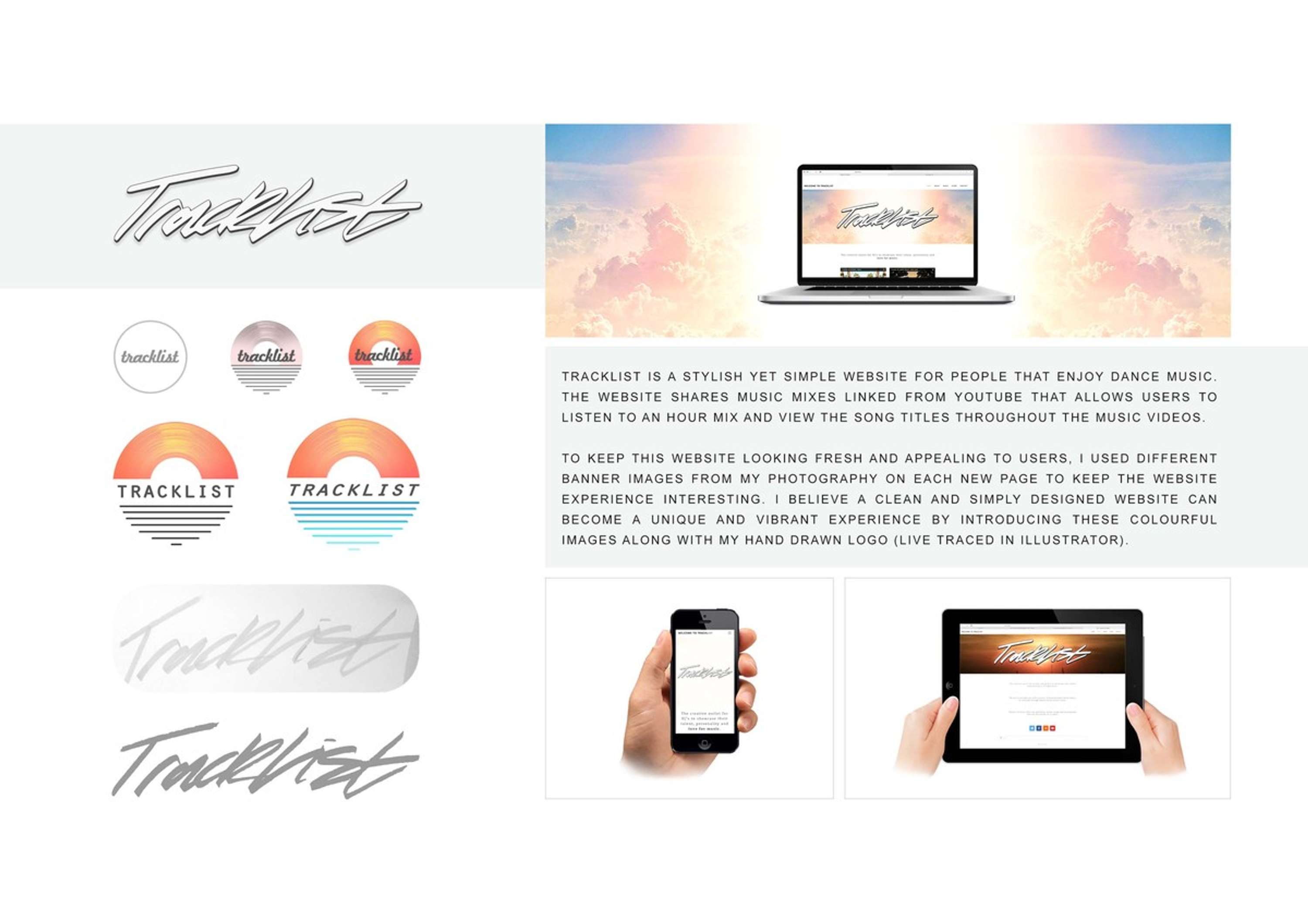 Tracklist Website by Alex Sale