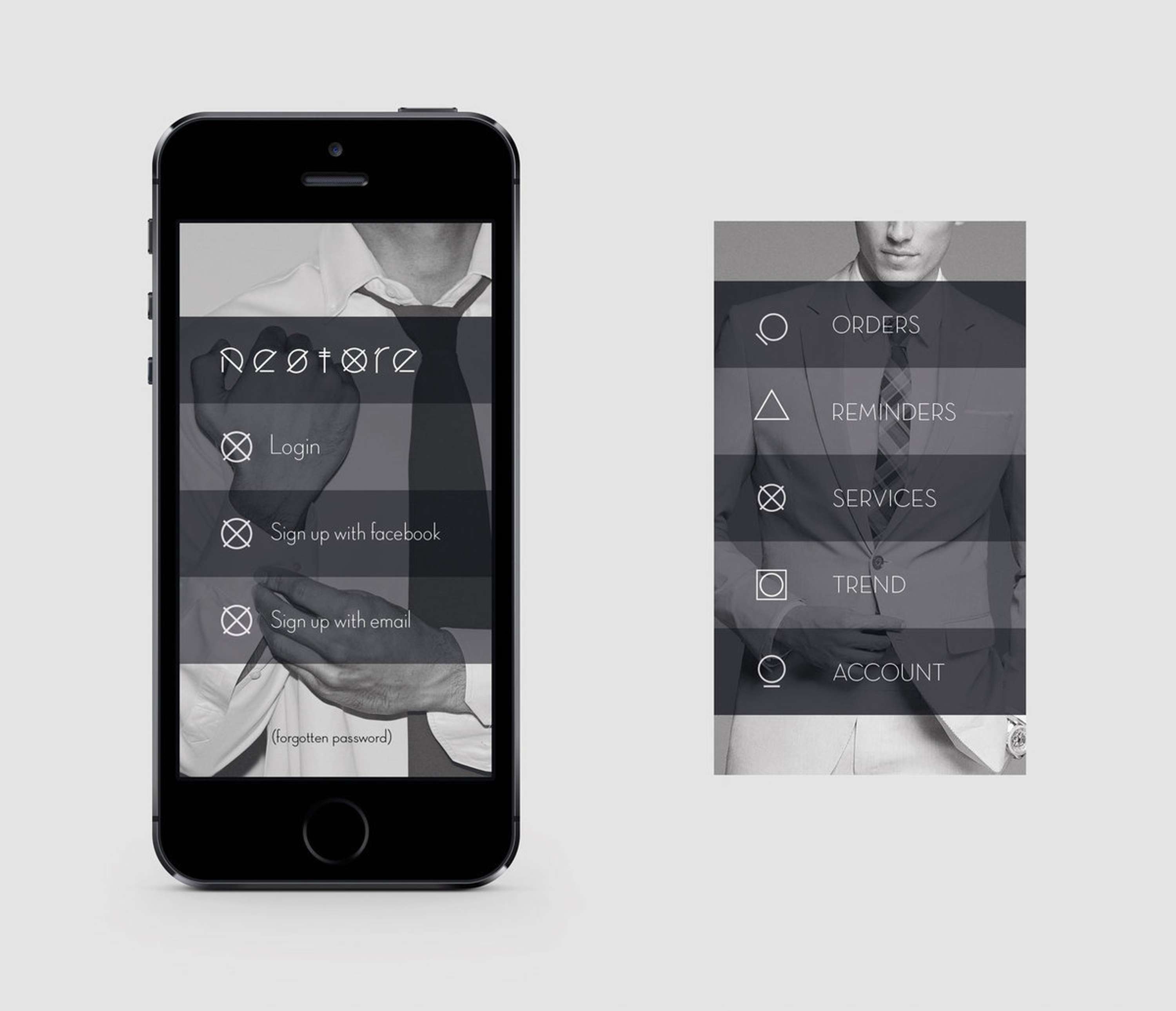 Restore - small business branding by Andy Tharagonnet