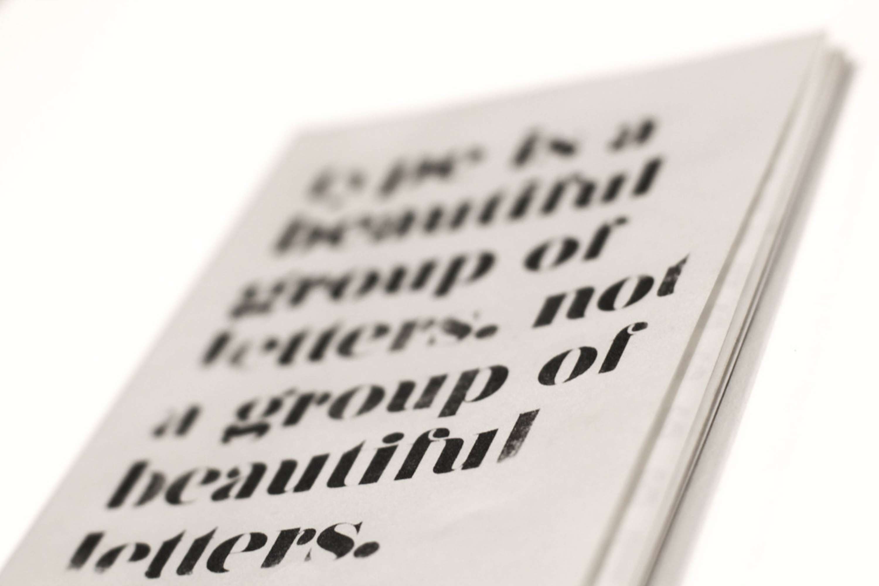 Typography Booklet by Rosa Parkes