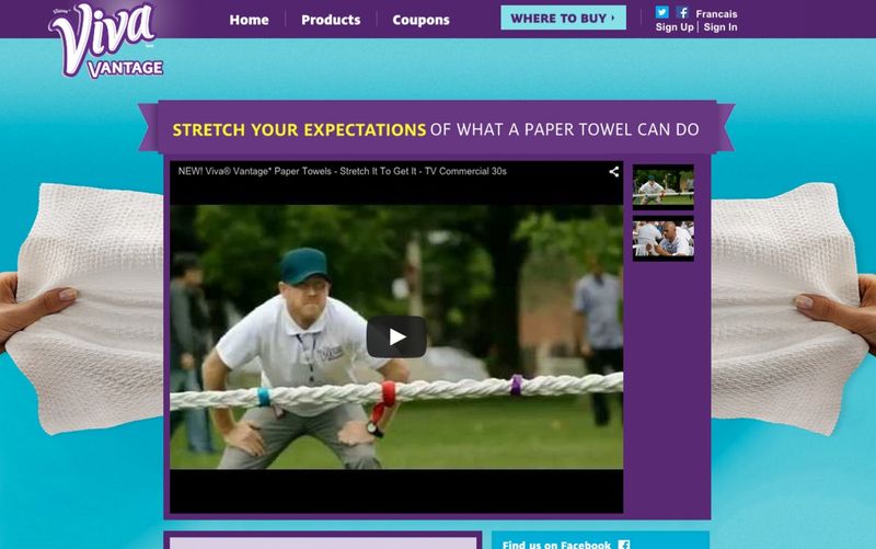 Viva Paper towels launce by Matt Stubbings