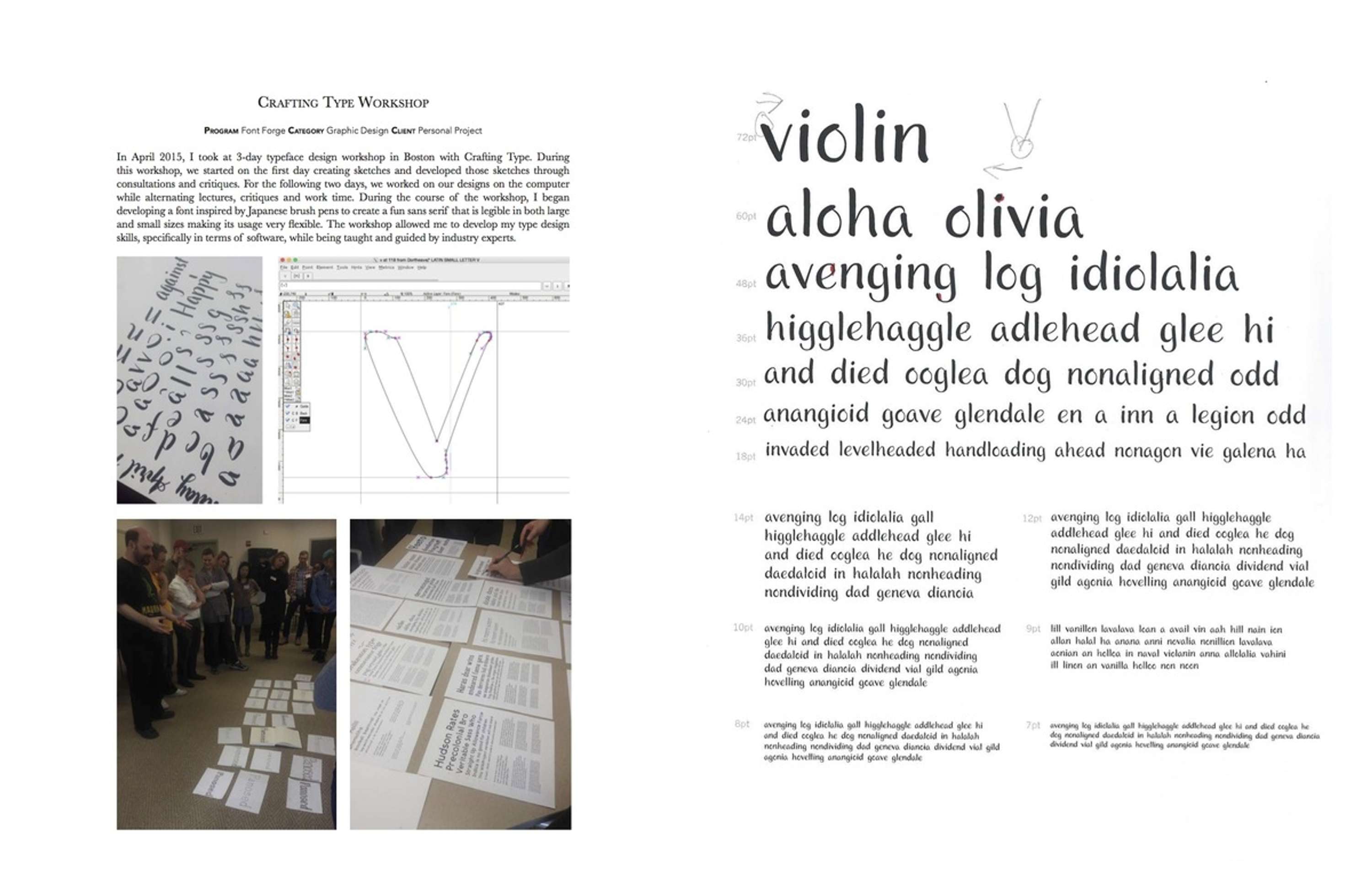 Crafting Type Workshop by Mairi Brascoupe