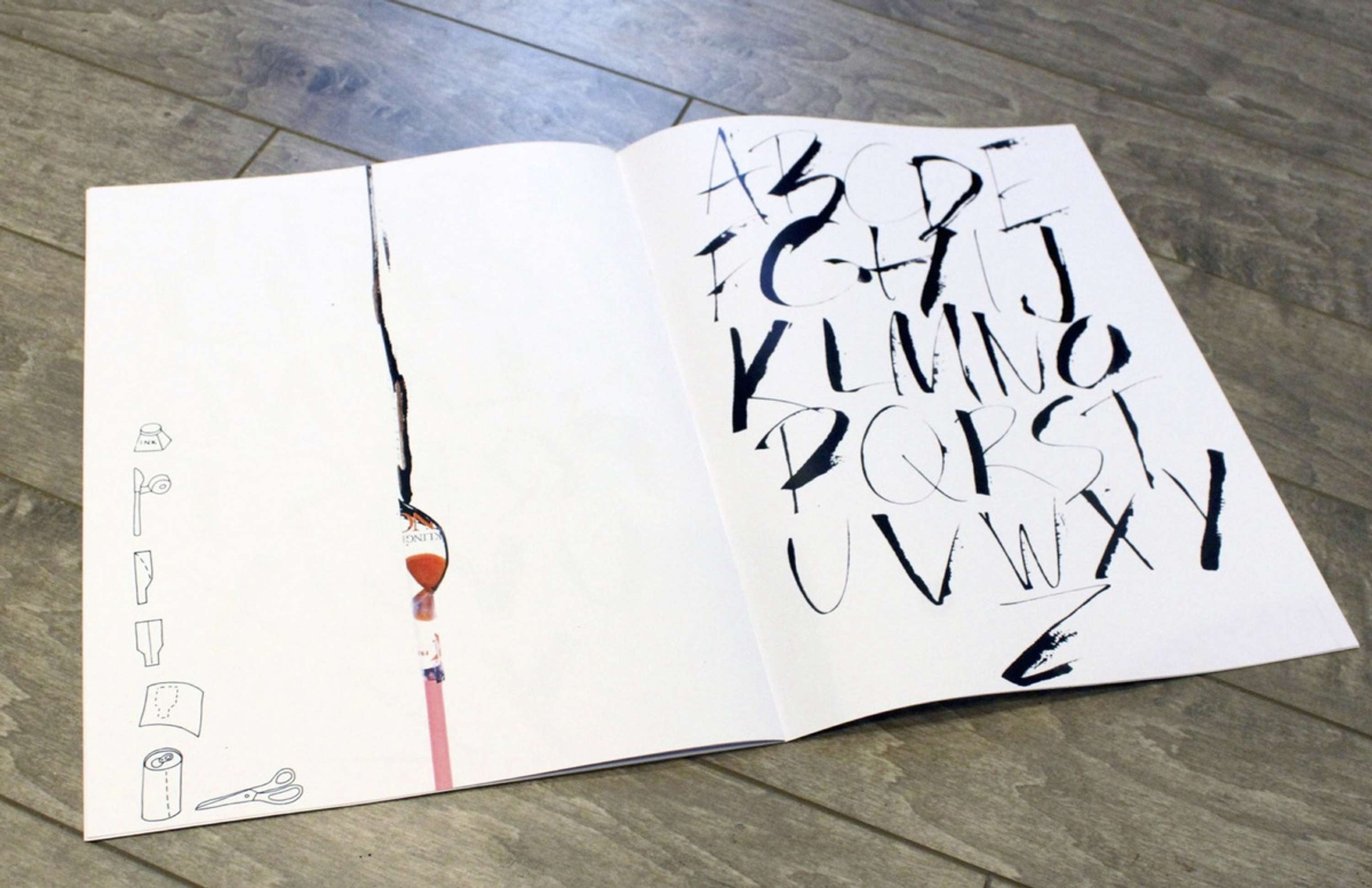 Experimental Calligraphy by Mairi Brascoupe