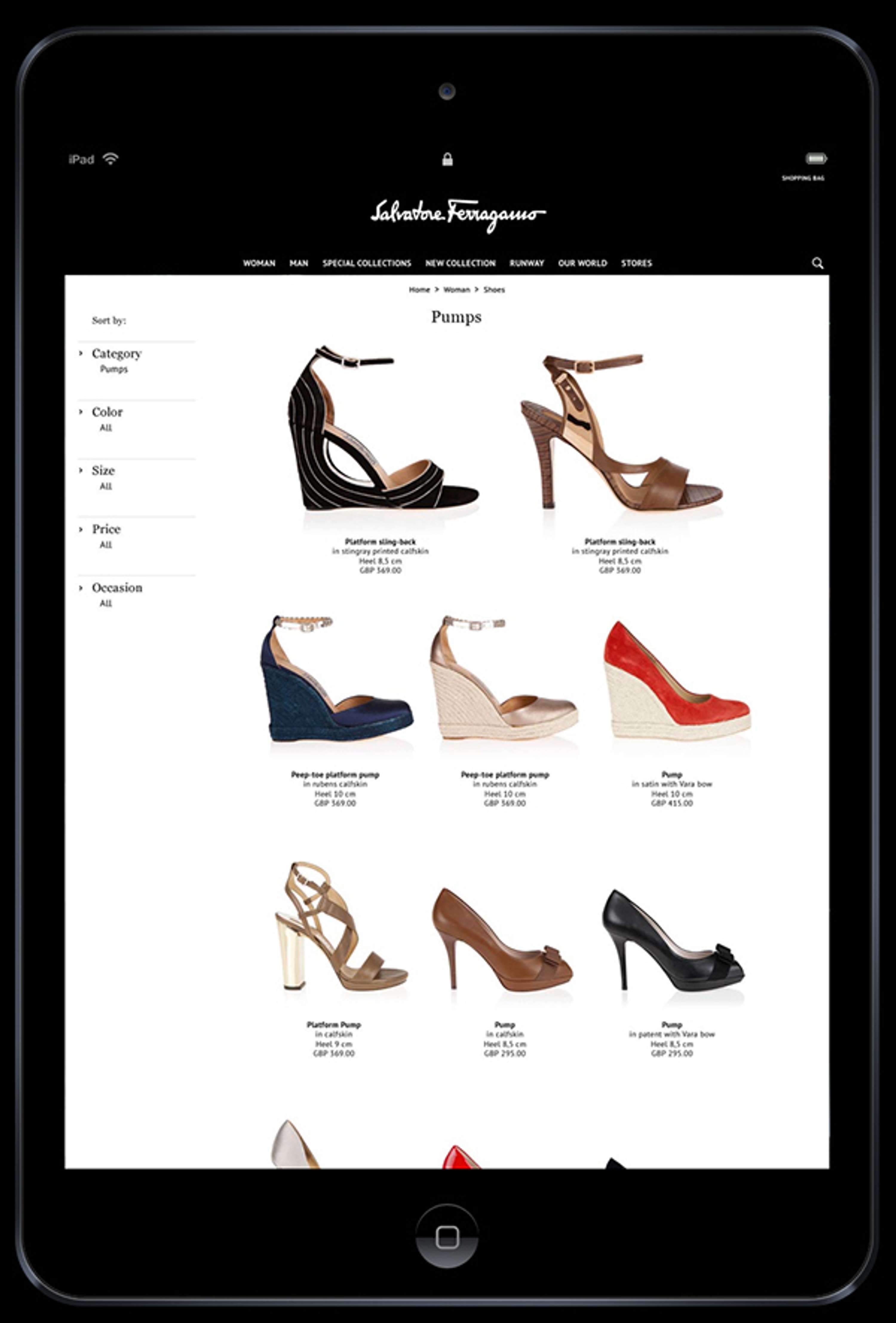 Ferragamo e-Commerce by Andrea Abascia