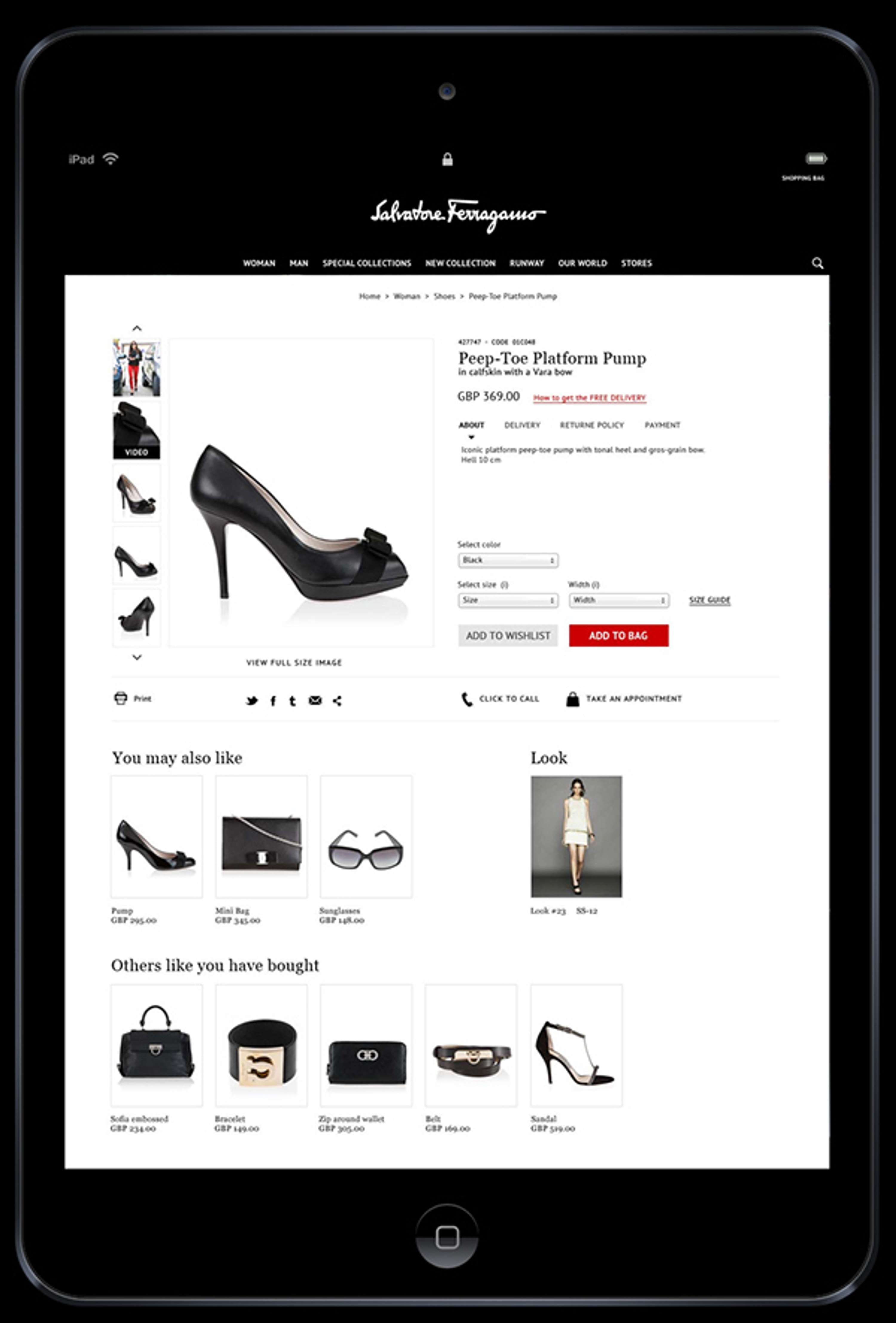 Ferragamo e-Commerce by Andrea Abascia