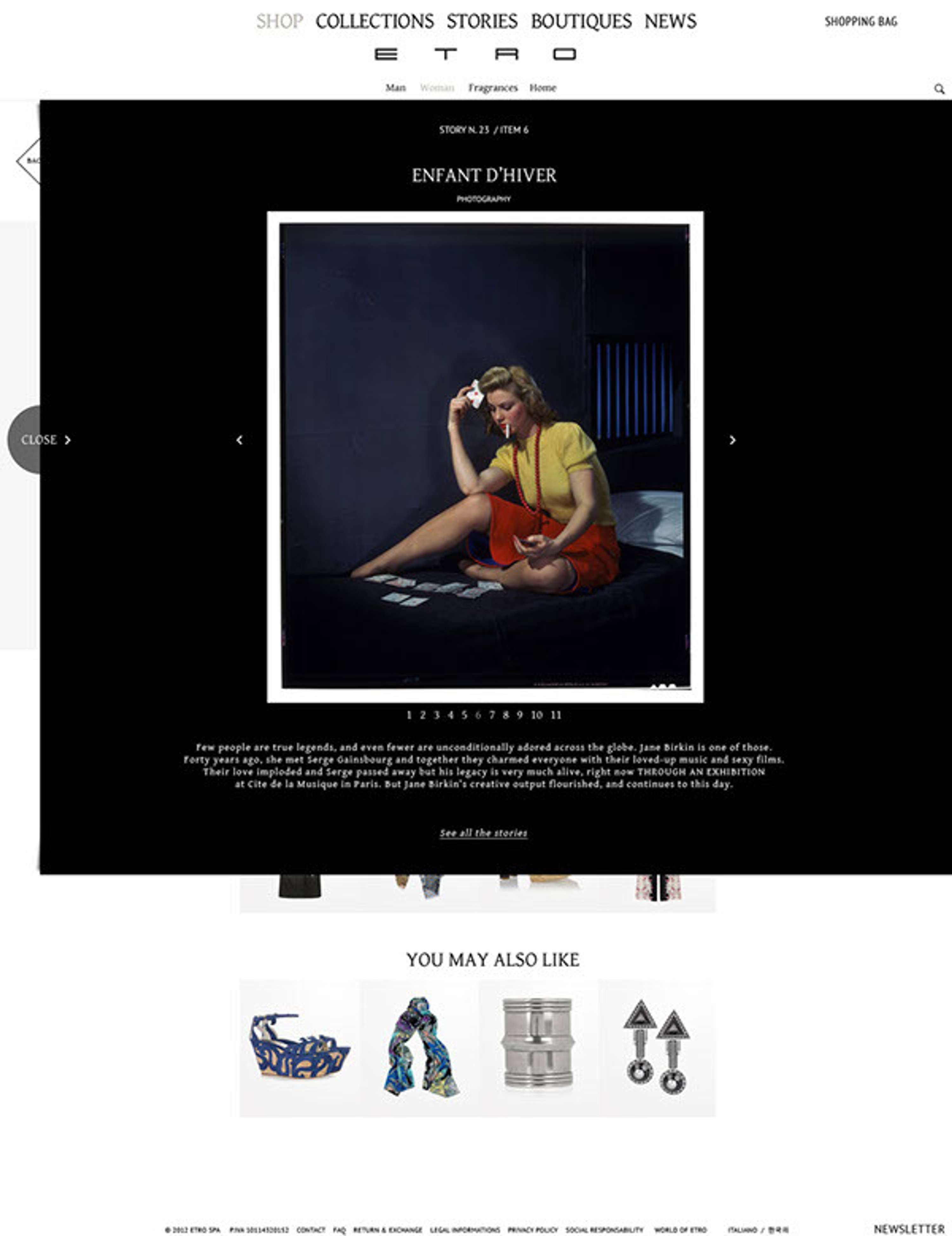 ETRO e-commerce by Andrea Abascia