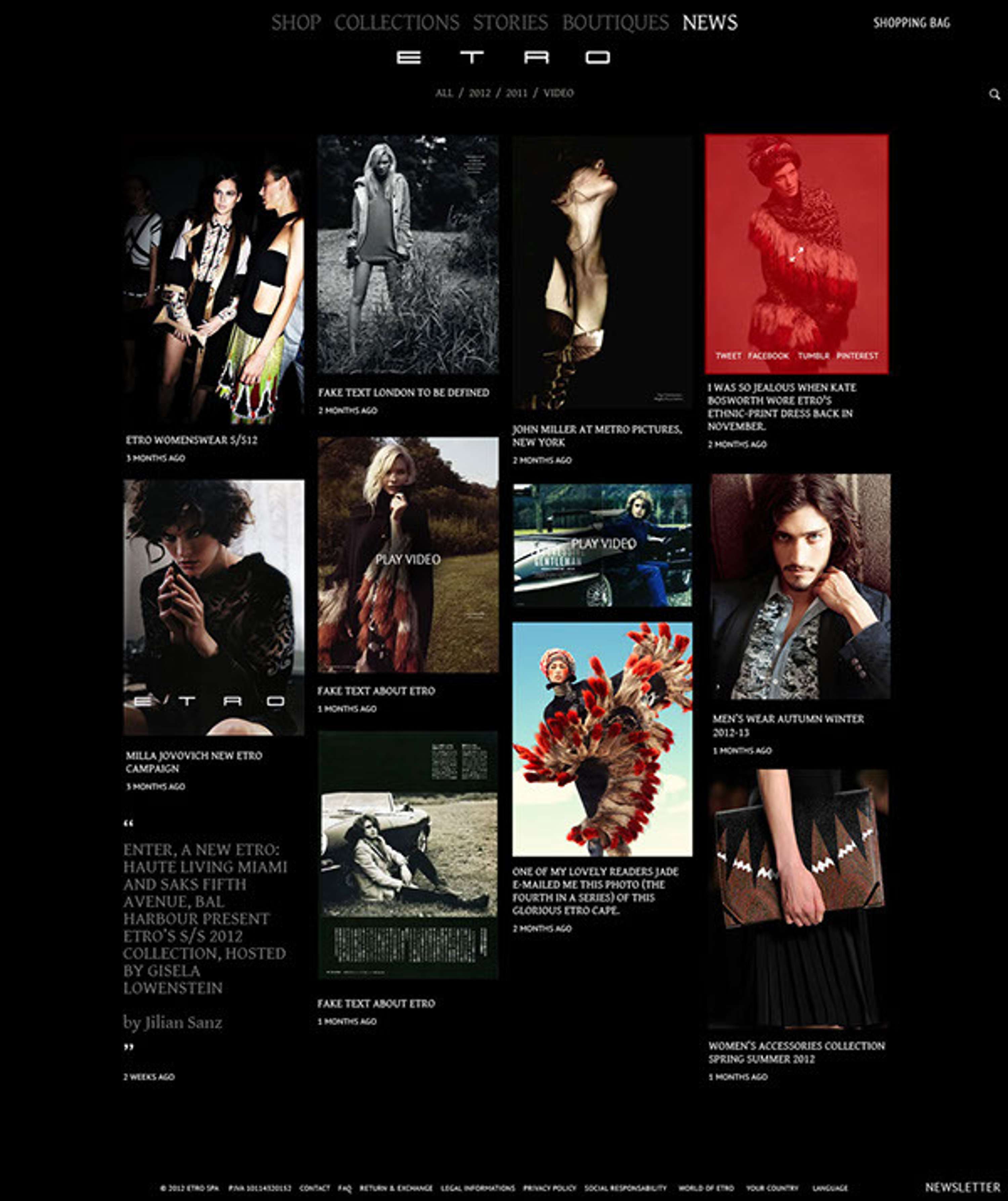 ETRO e-commerce by Andrea Abascia