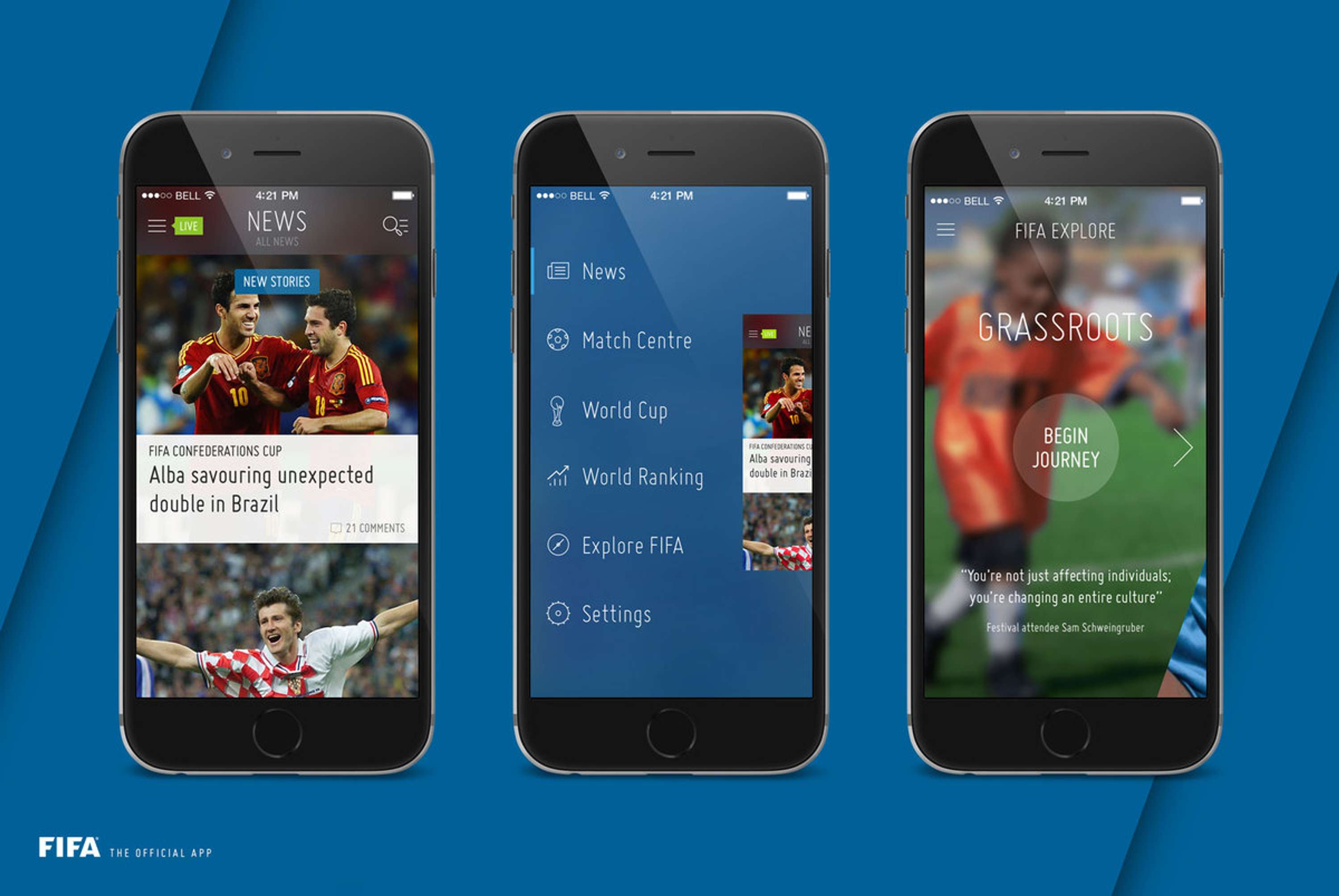 Fifa app. Explore and Match.