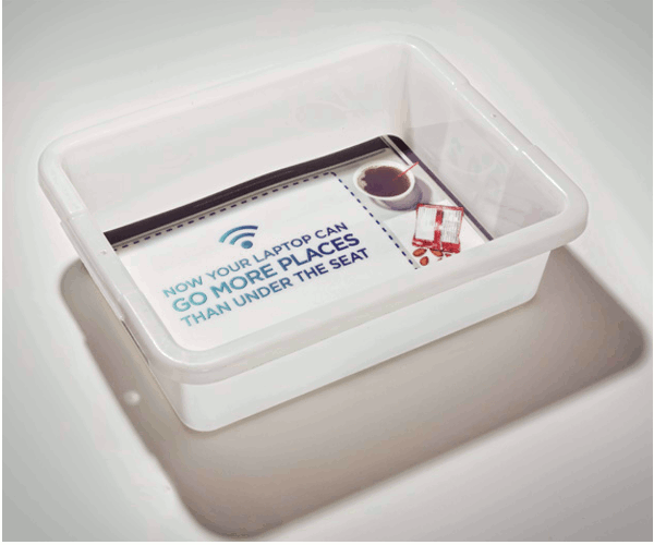 Gogo Inflight internet security bin by Chris Osborn