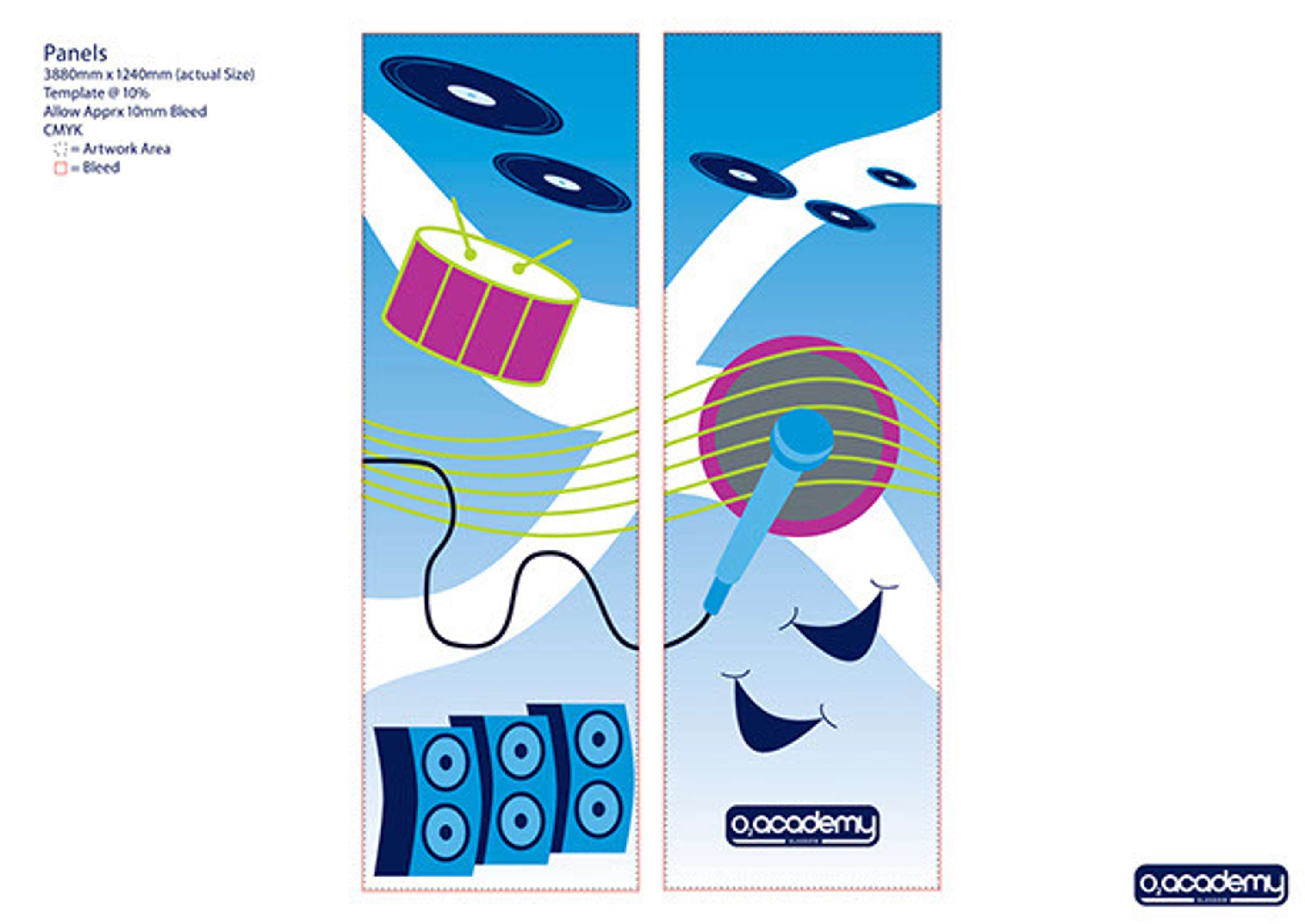 Design for O2 Academy Glasgow ( invite) by John Dewey