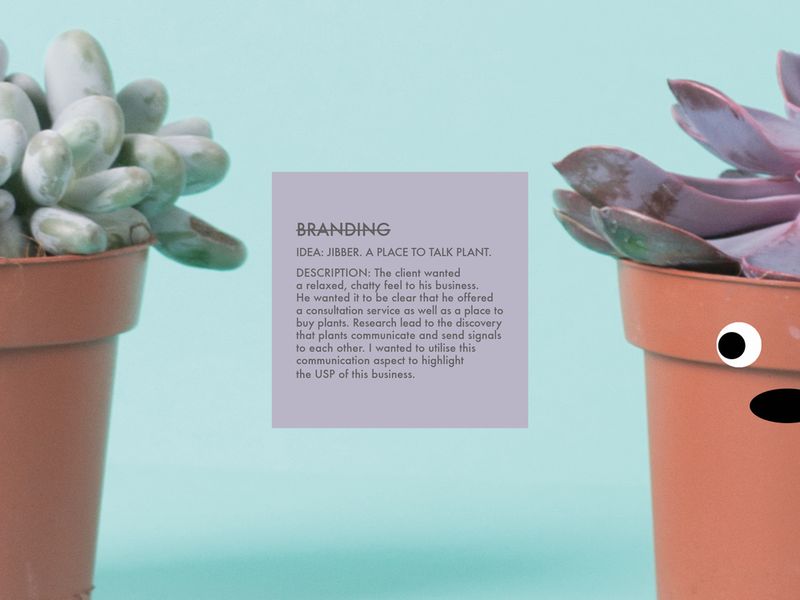 Jibber Garden Centre Branding - Spec by Claire Blandy