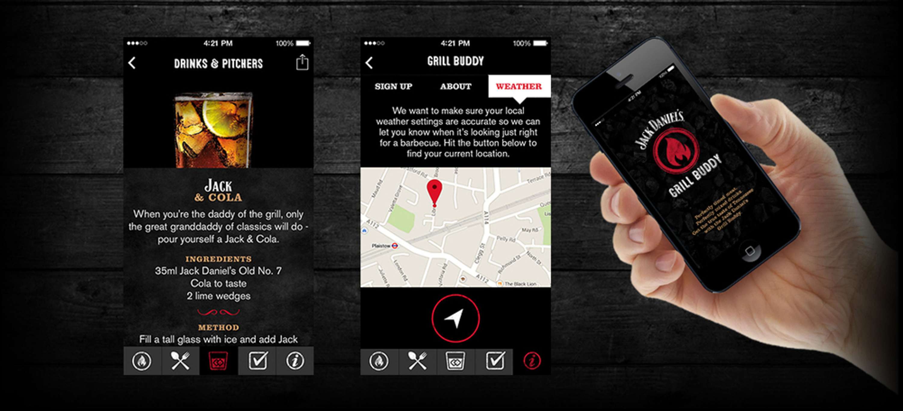 Jack Daniels App UI Design by Edward Ofori-Attah