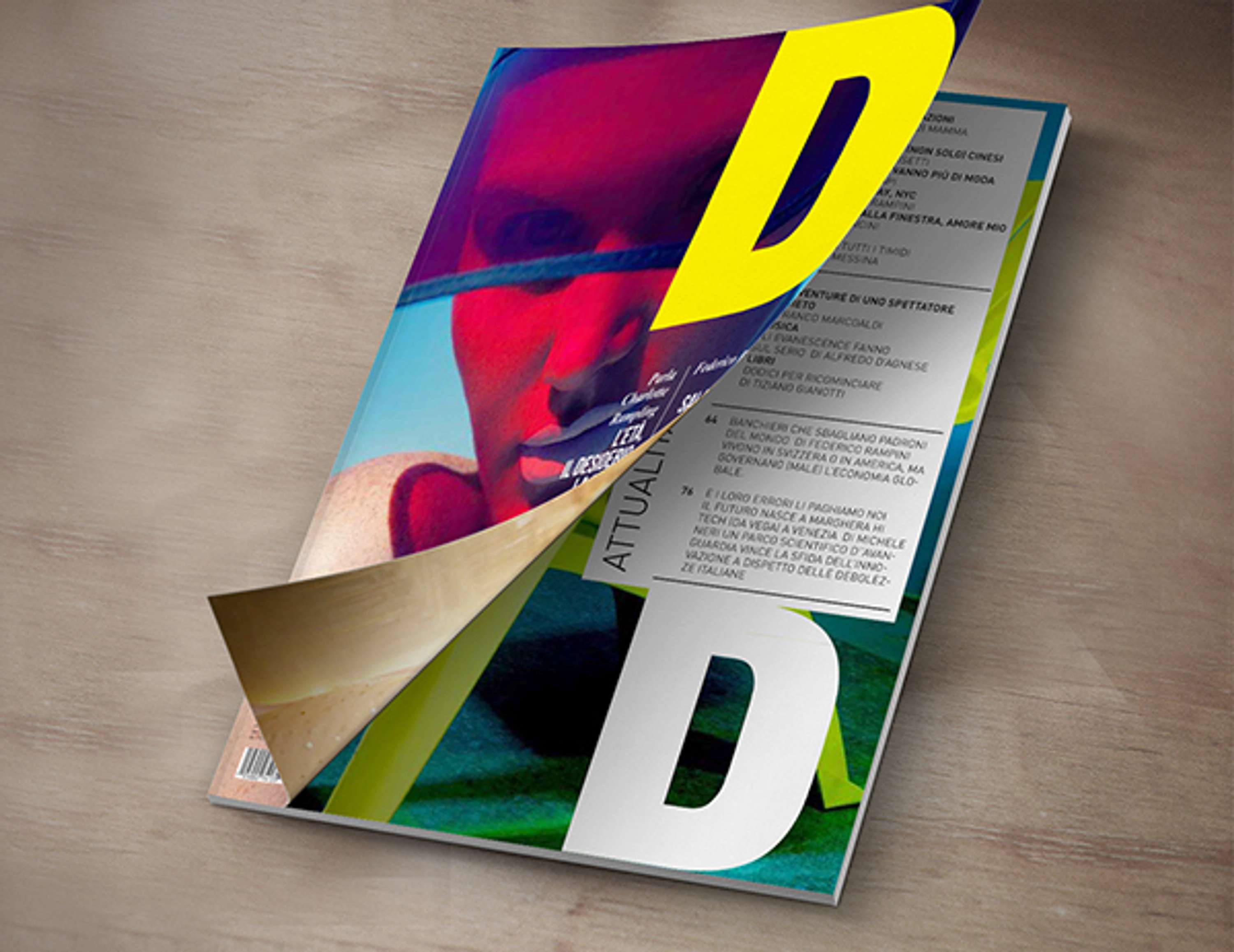 Restyling D of Repubblica first layout by Federica Perozziello