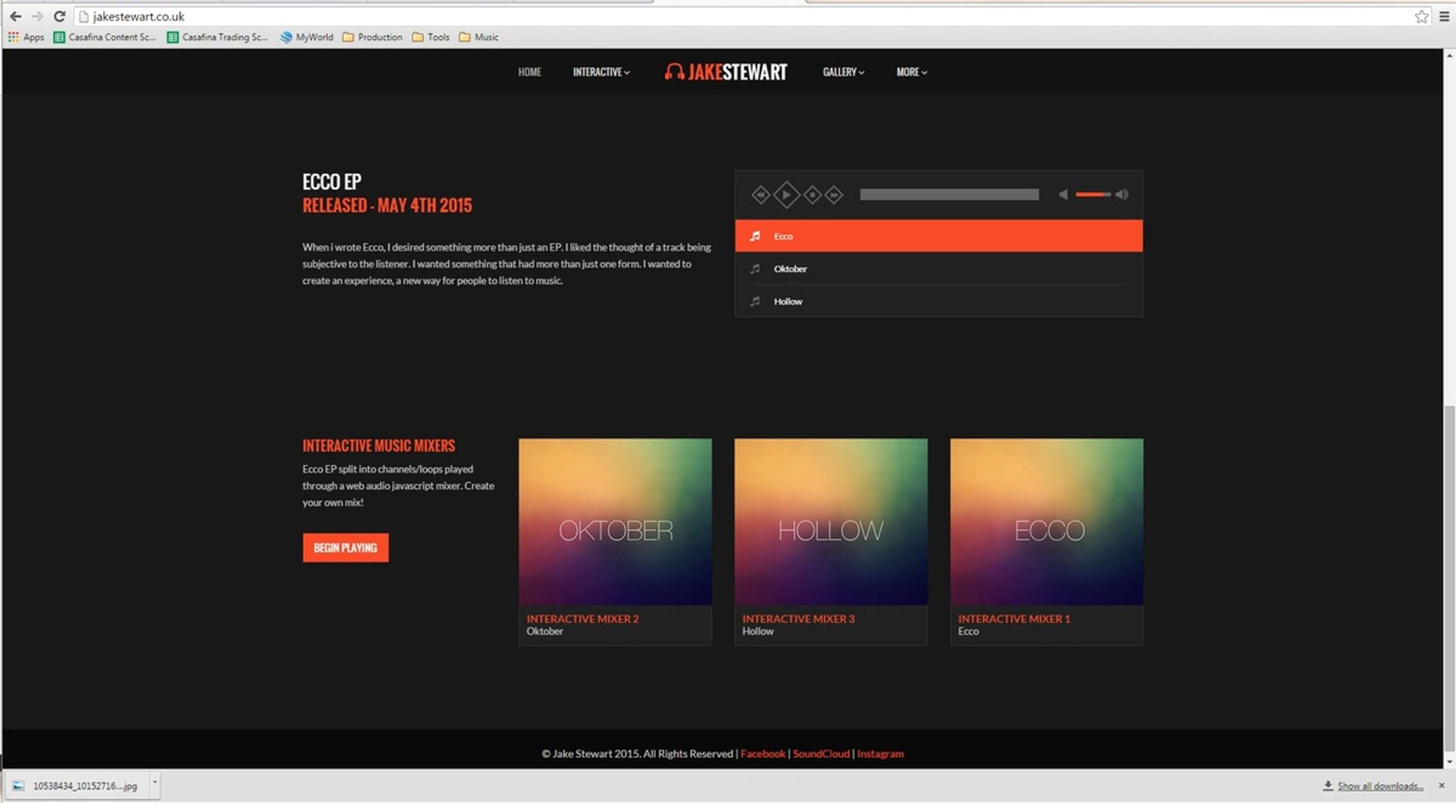 Online Interactive Website by Jake Stewart