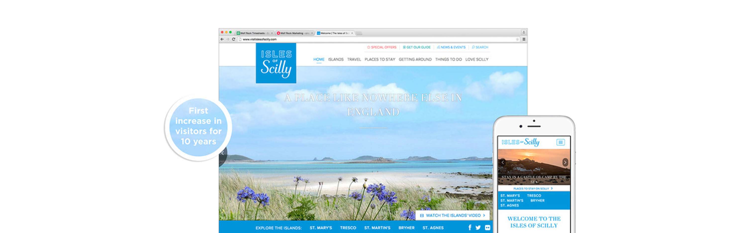 Isles of Scilly - increasing visitor numbers by Wolf Rock Marketing