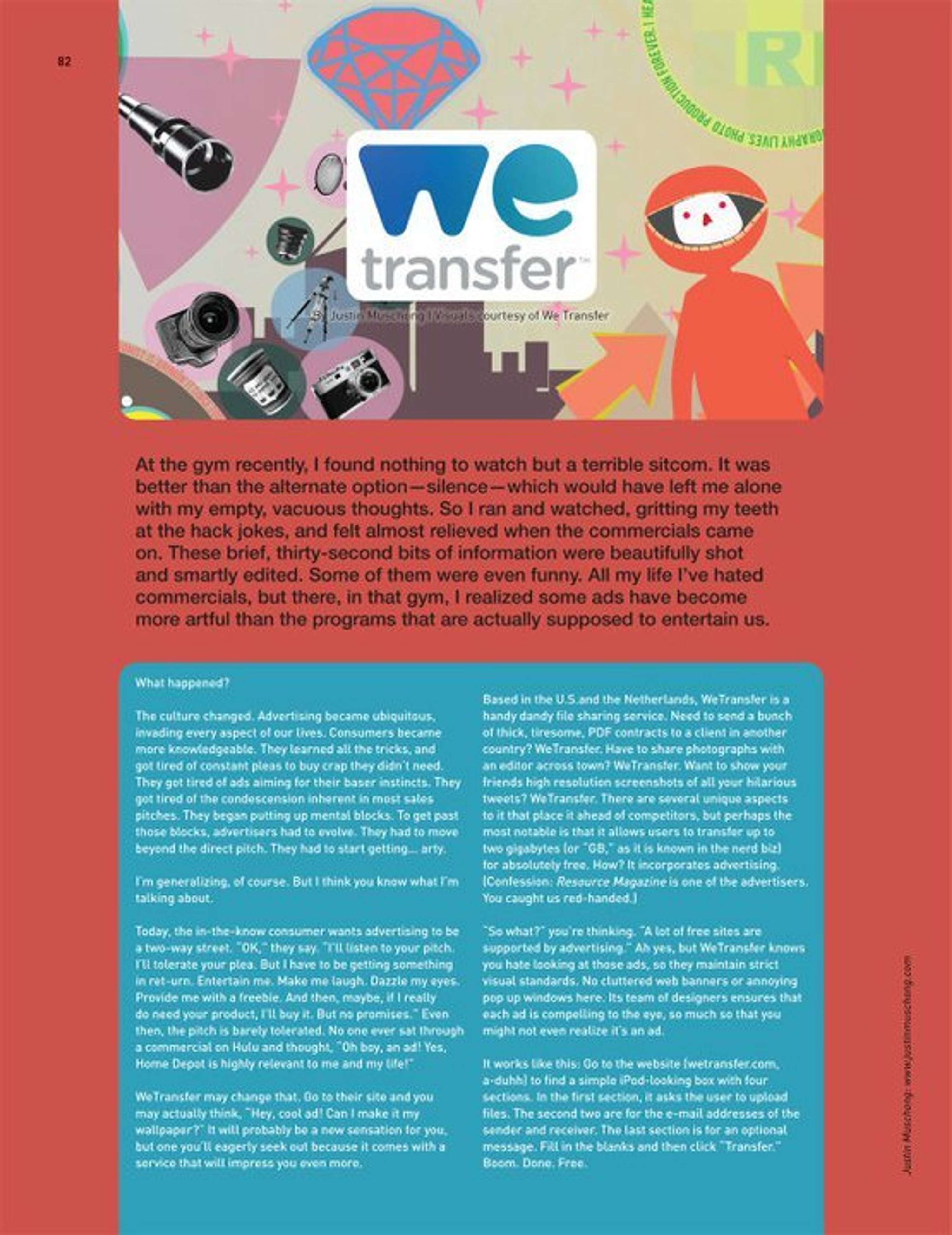 WeTransfer X RESOURCE MAGAZINE by WeTransfer
