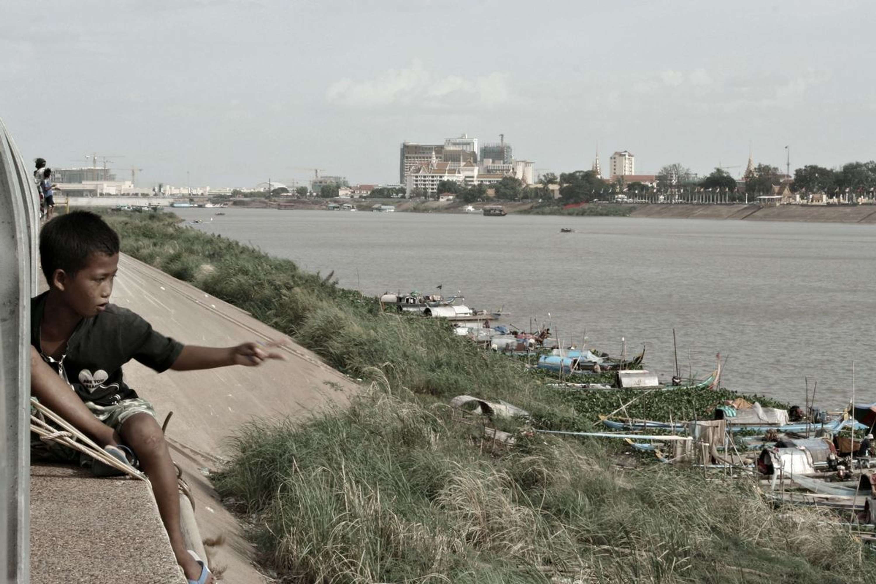 Cham River, Phnom Penh by Sarah Jane Enson