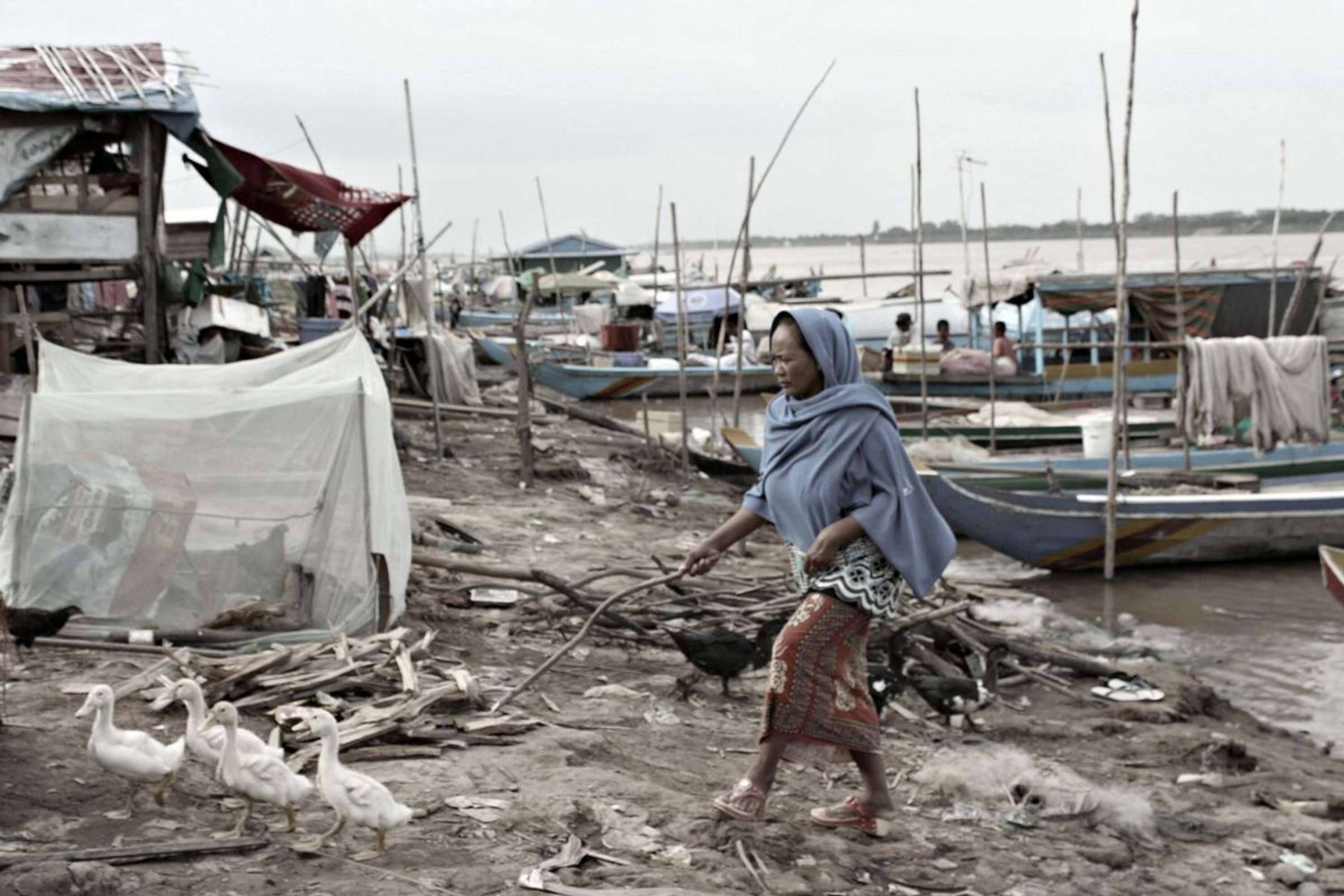 Cham River, Phnom Penh by Sarah Jane Enson