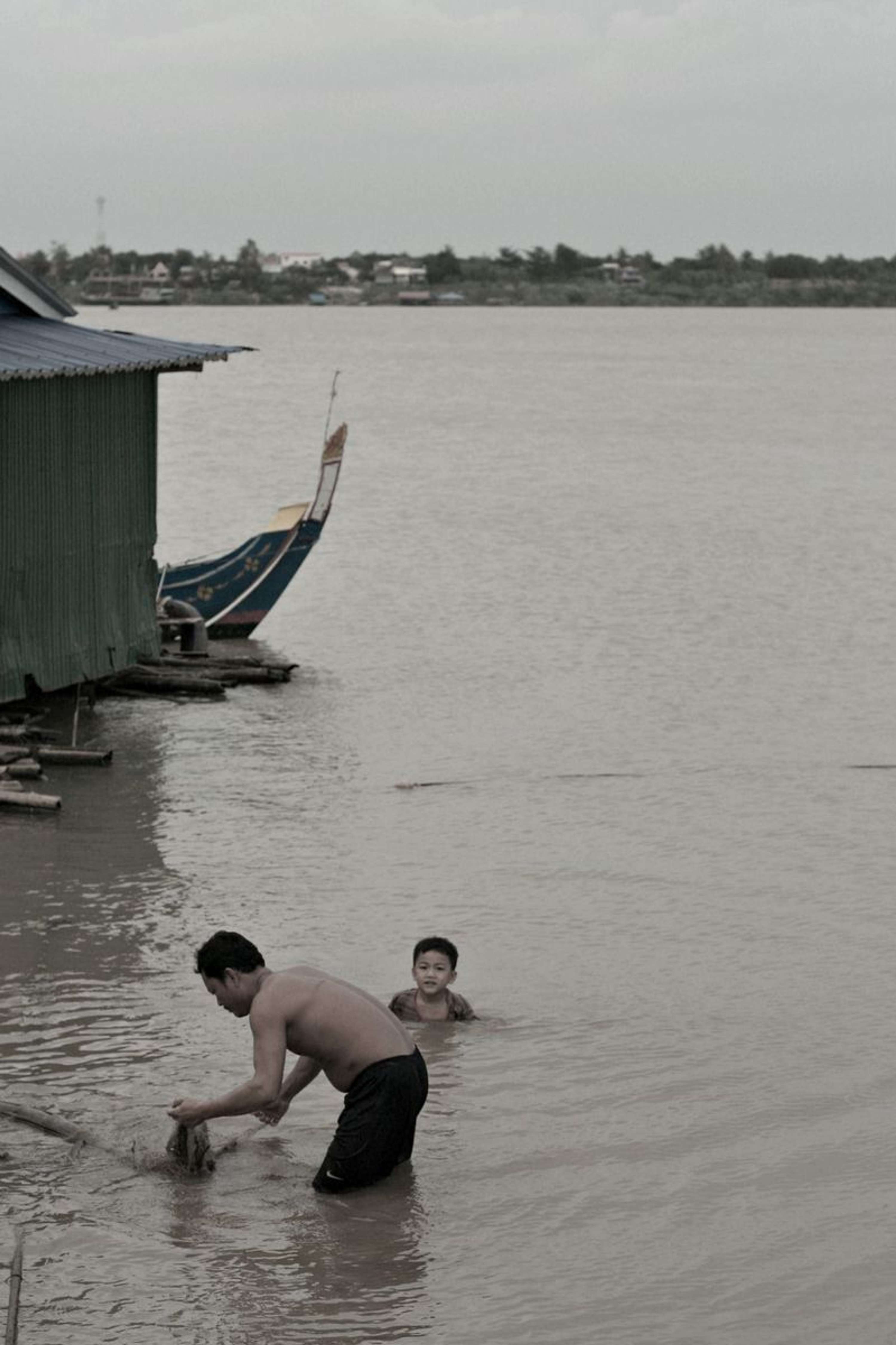 Cham River, Phnom Penh by Sarah Jane Enson