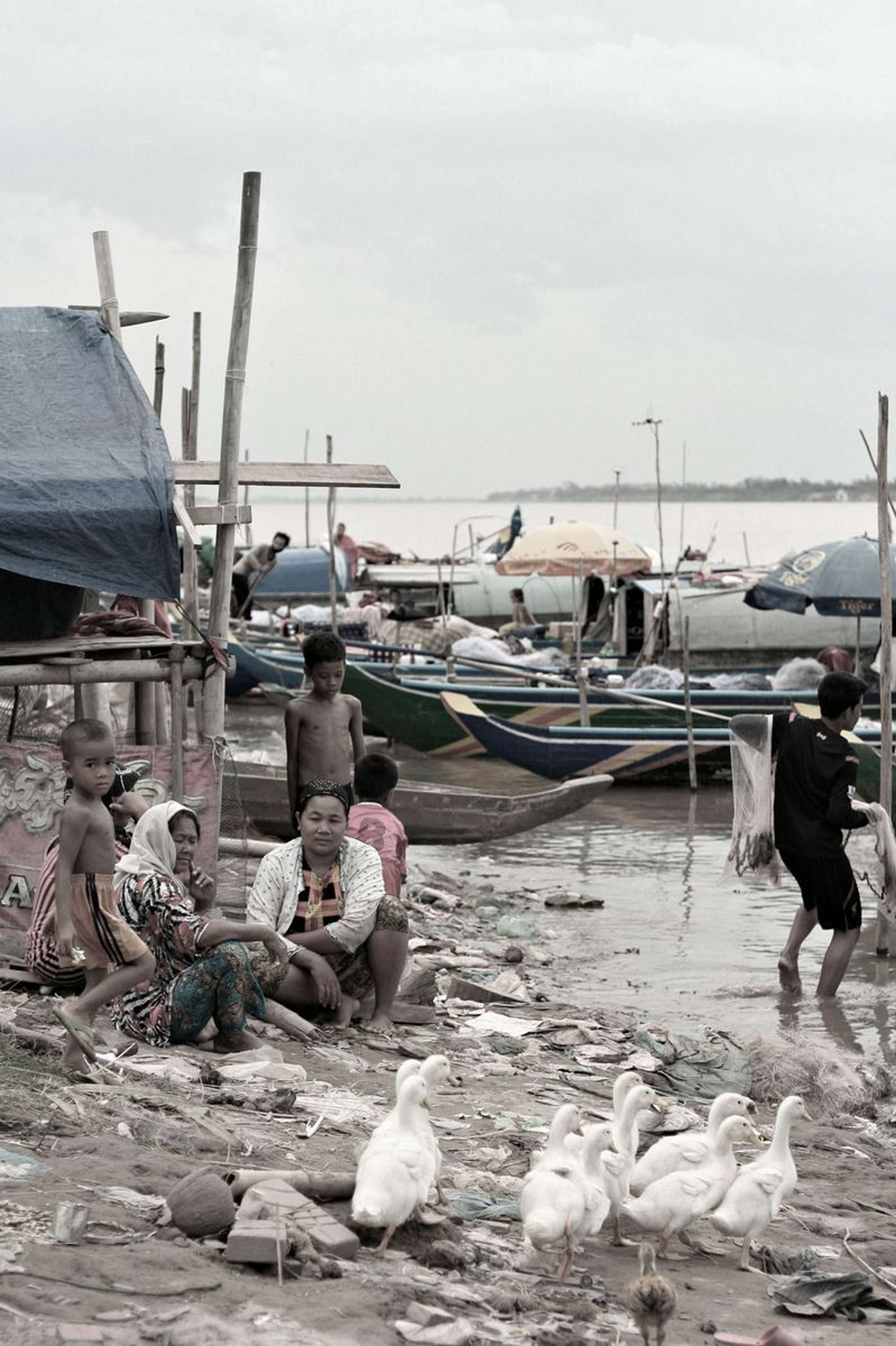 Cham River, Phnom Penh by Sarah Jane Enson