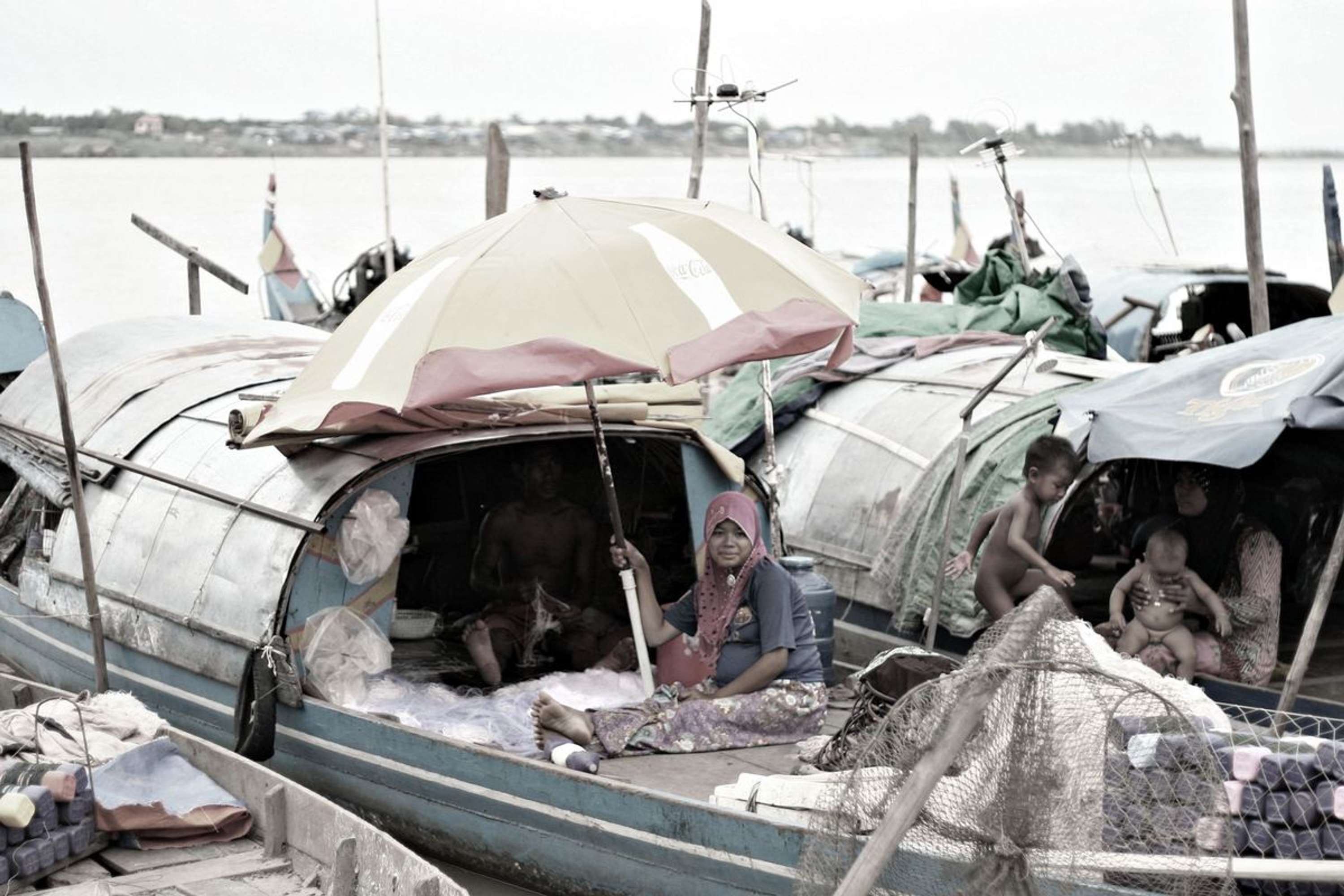 Cham River, Phnom Penh by Sarah Jane Enson