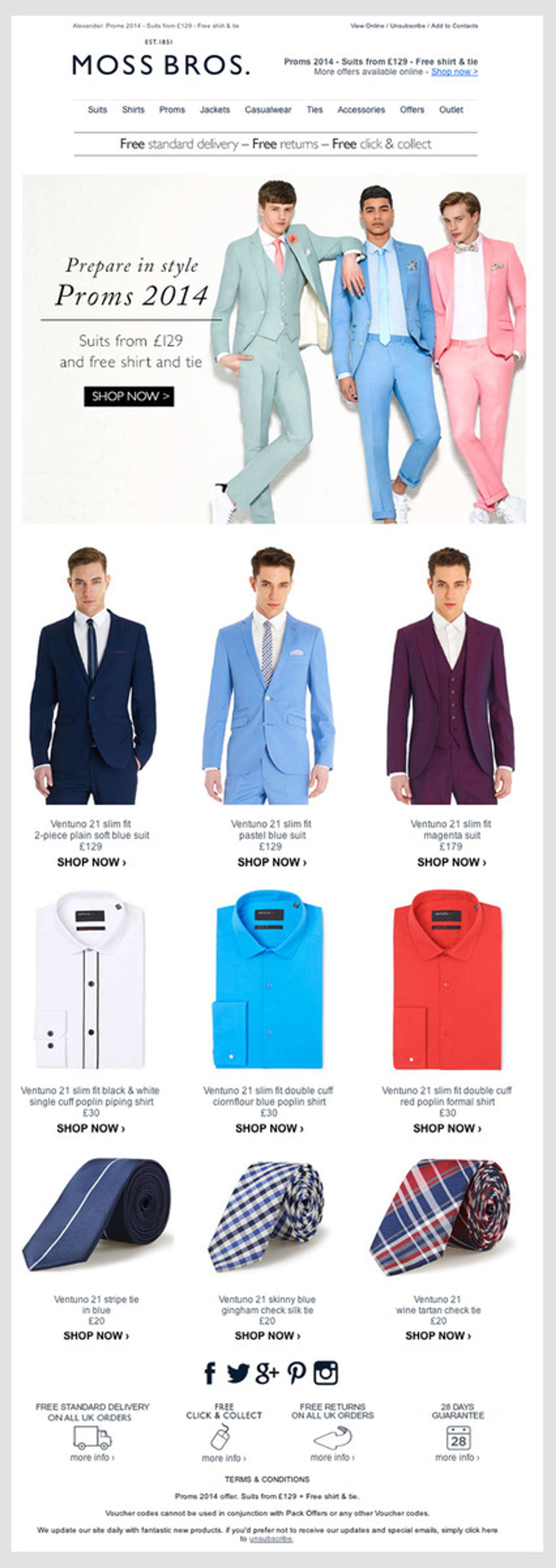 Web Designer - Moss Bros by Georgia Rowe