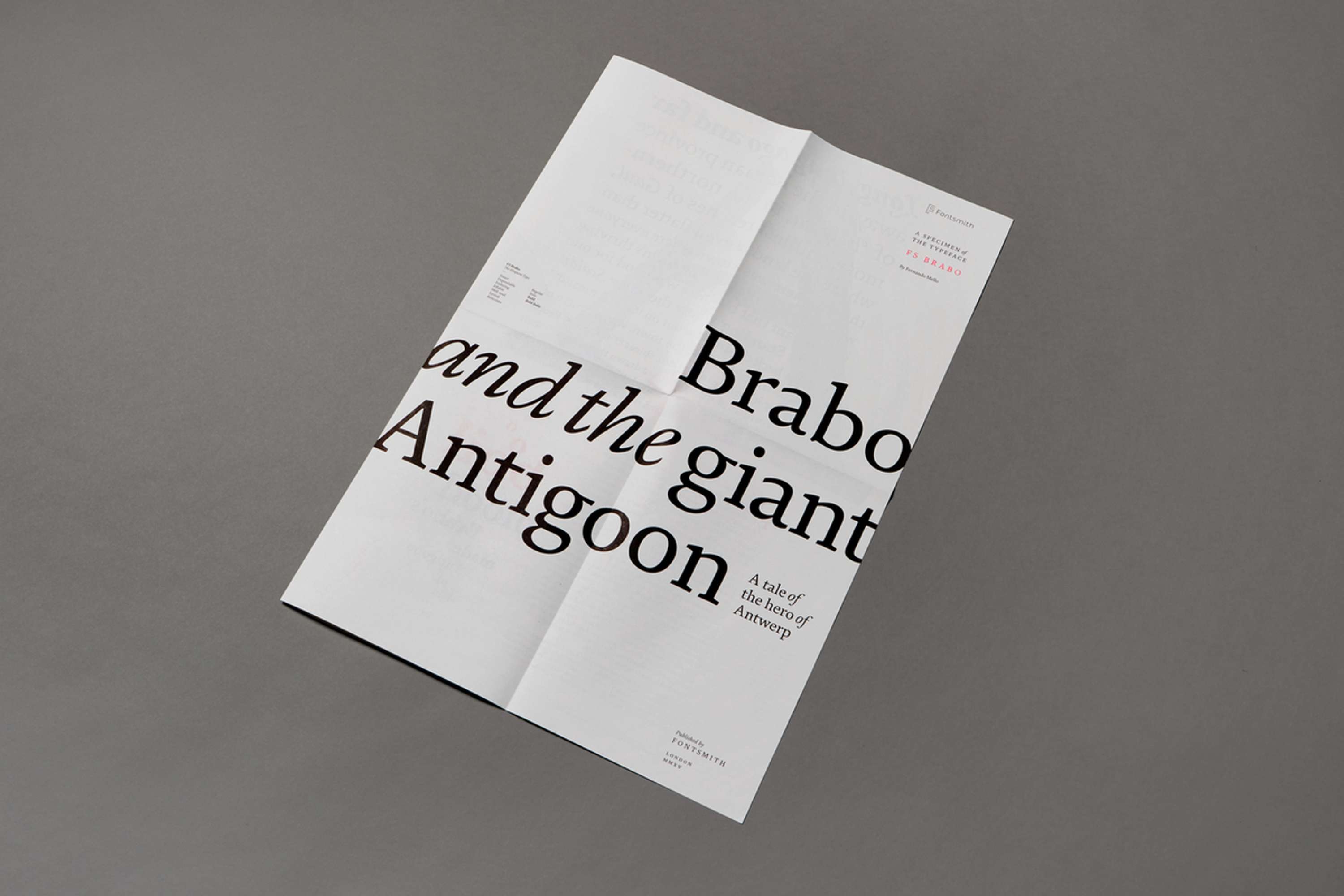 FS Brabo Type Specimen by The Counter Press