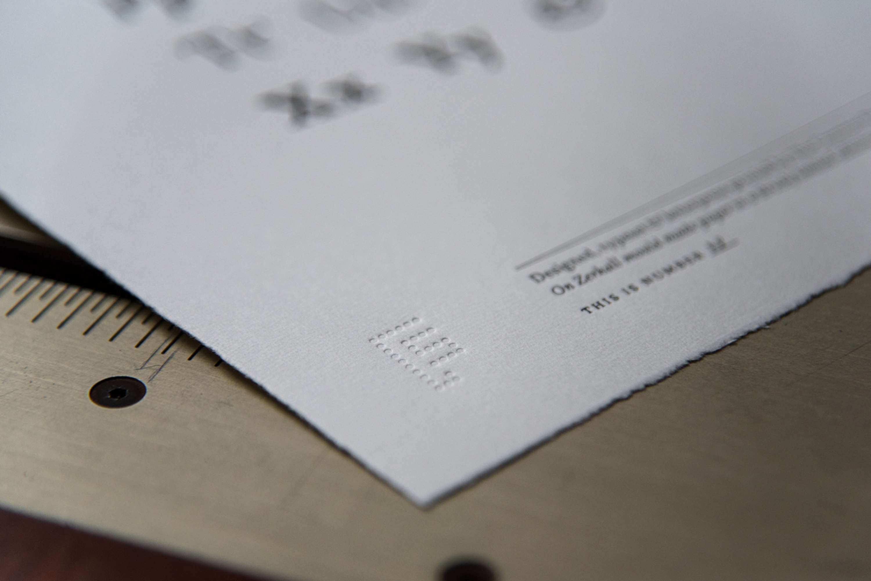 Fontsmith FS Brabo Limited Edition print by The Counter Press