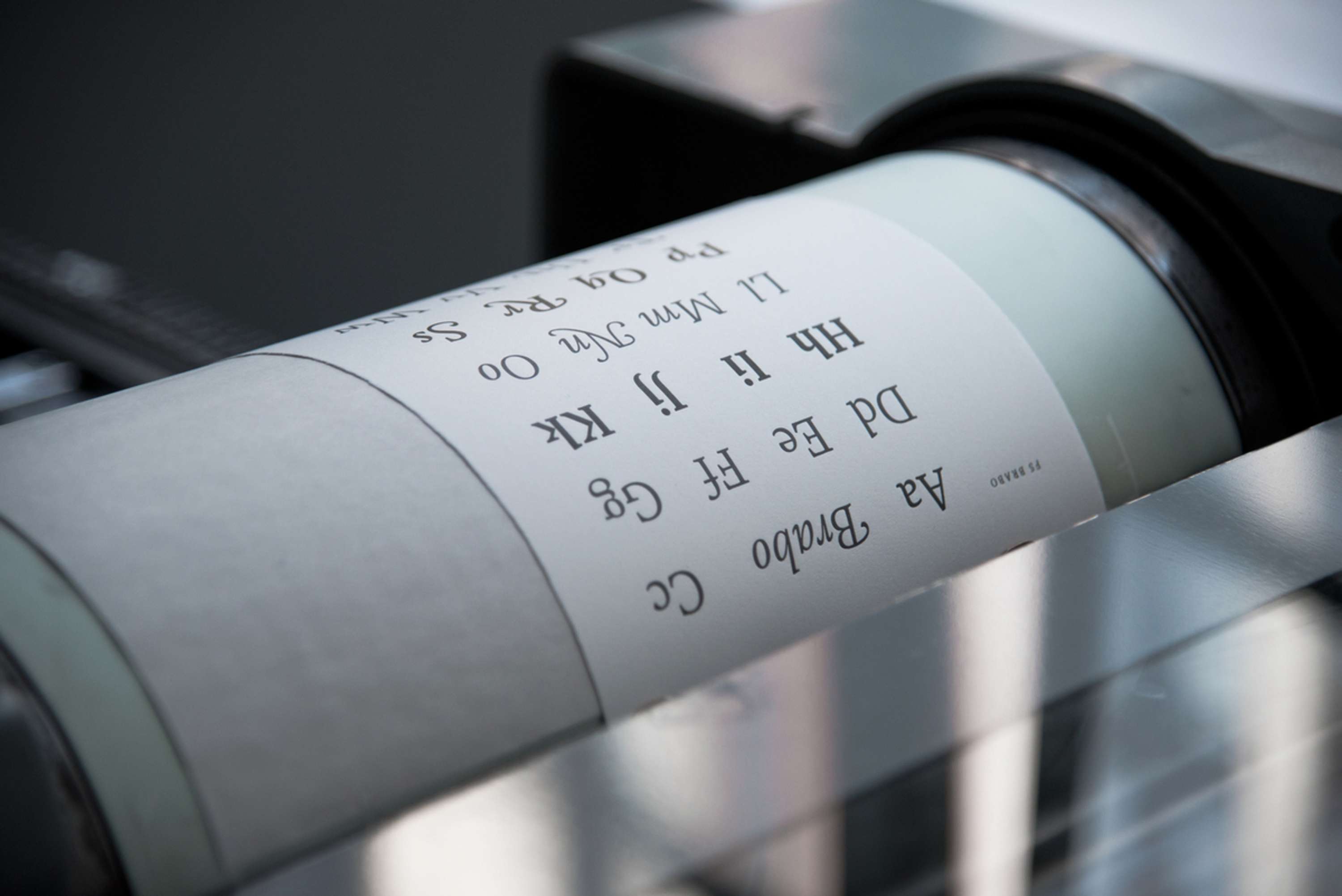 Fontsmith FS Brabo Limited Edition print by The Counter Press