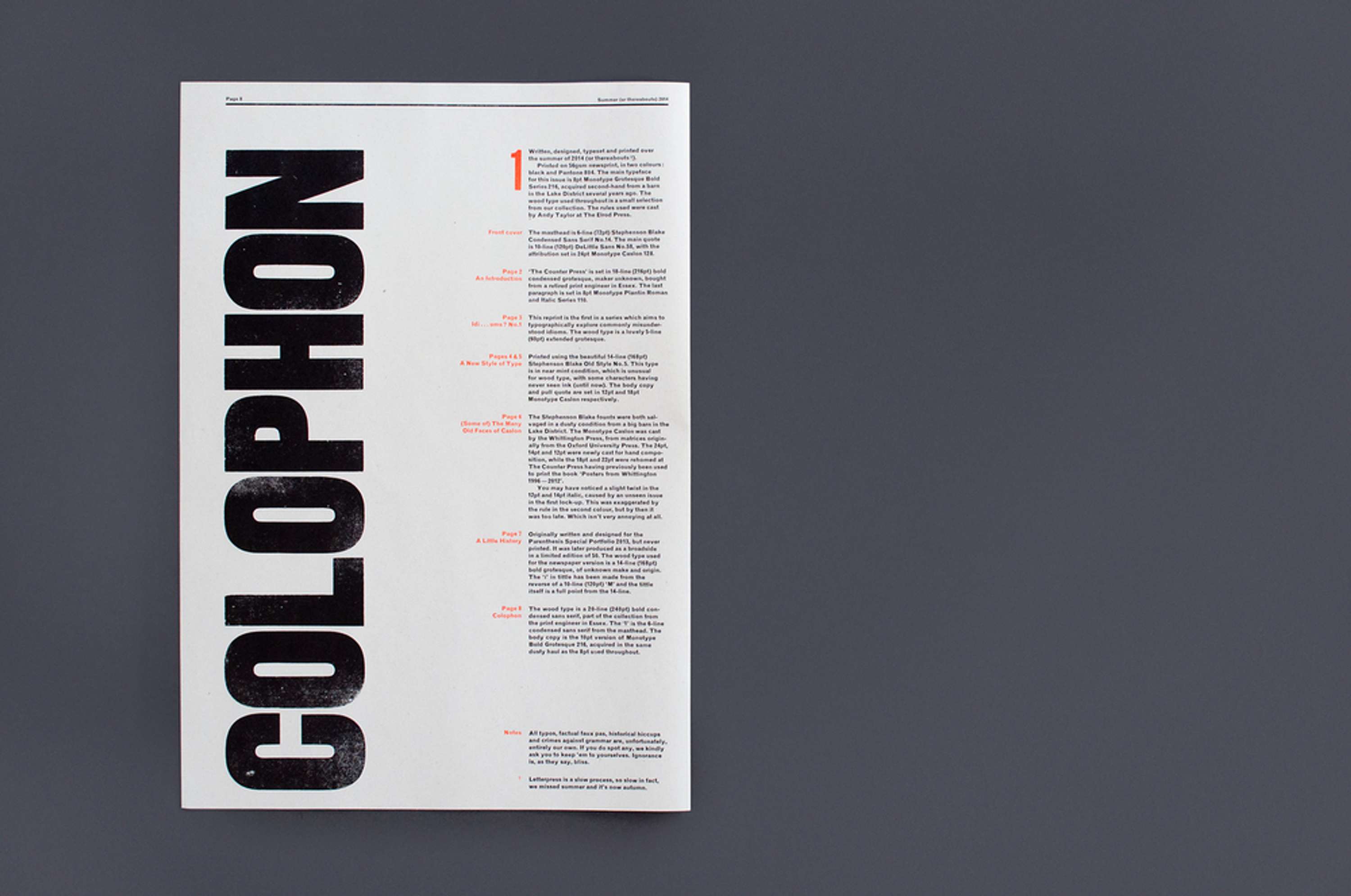 Extra Condensed No.1 by The Counter Press