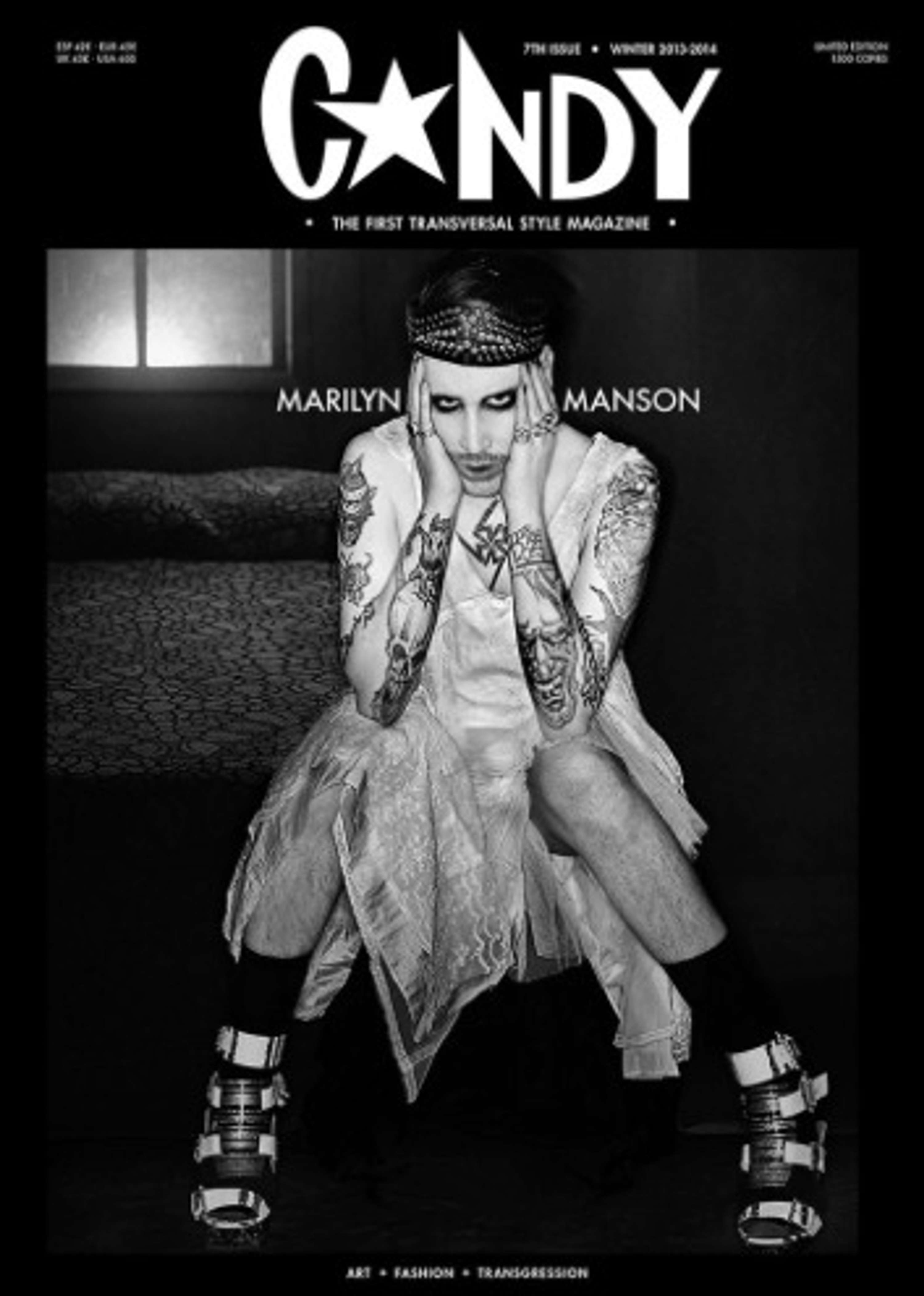 Marilyn Manson Candy Cover Shot By Steven Klein The Dots