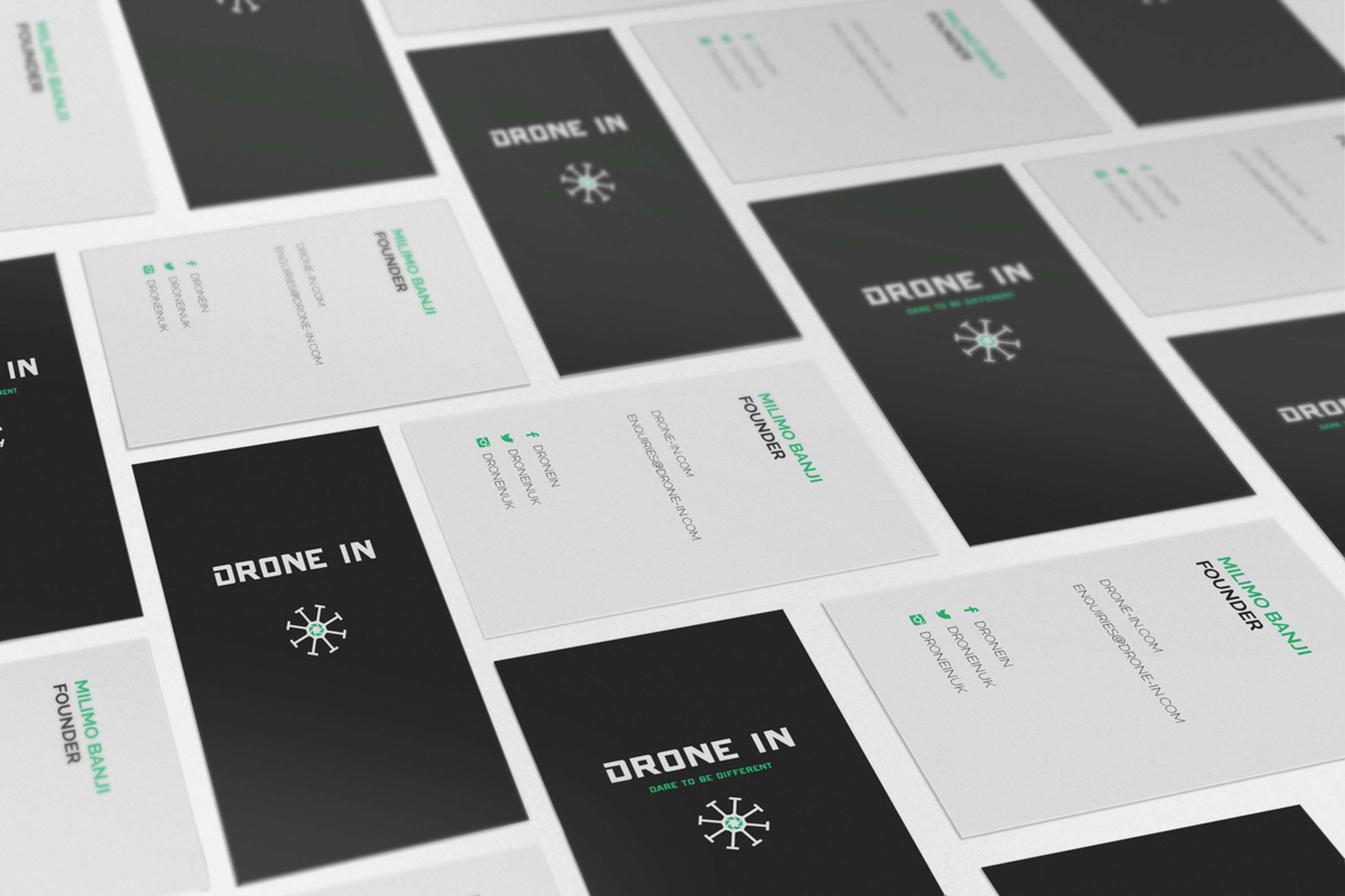 Drone-In Rebrand by Nuttersons