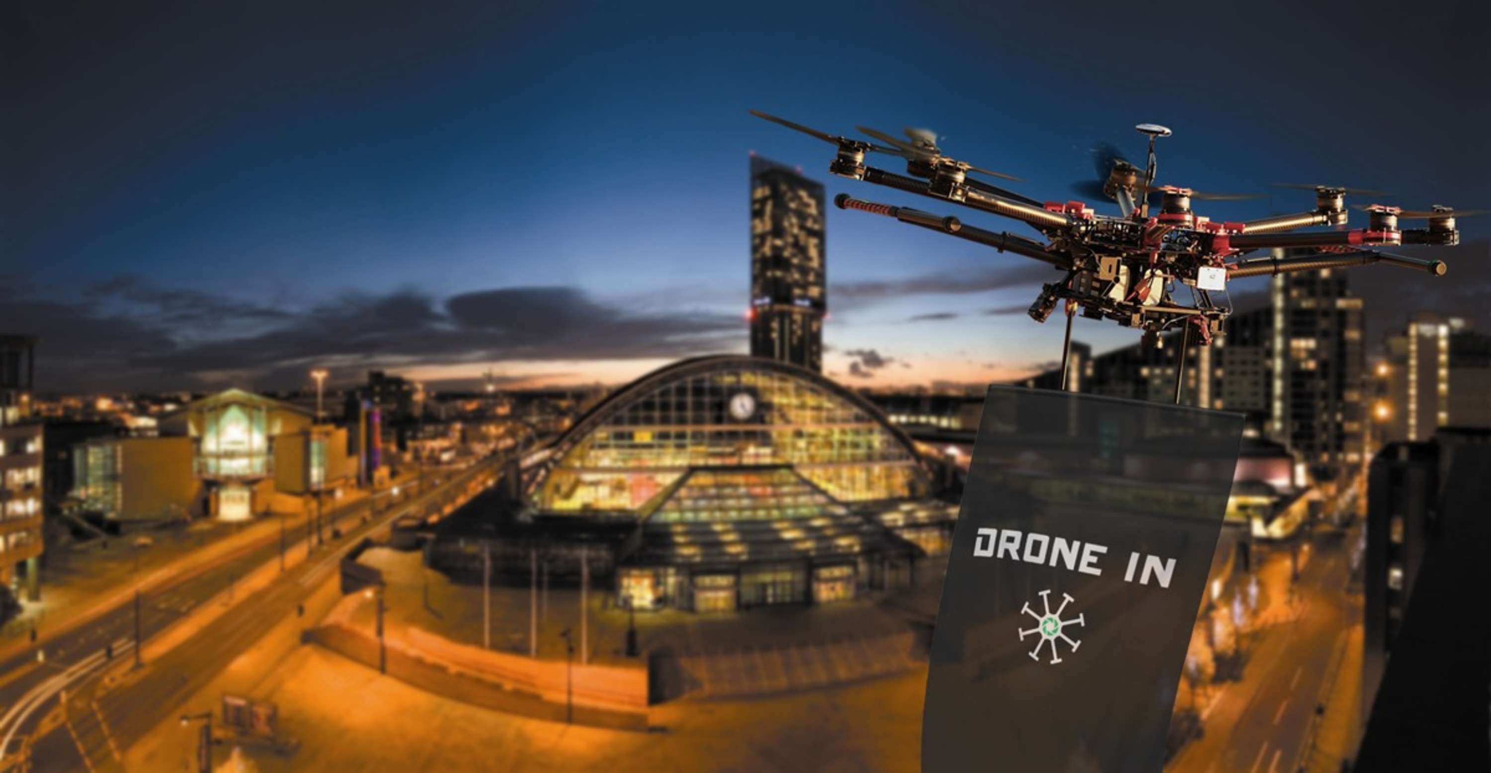 Drone-In Rebrand by Nuttersons