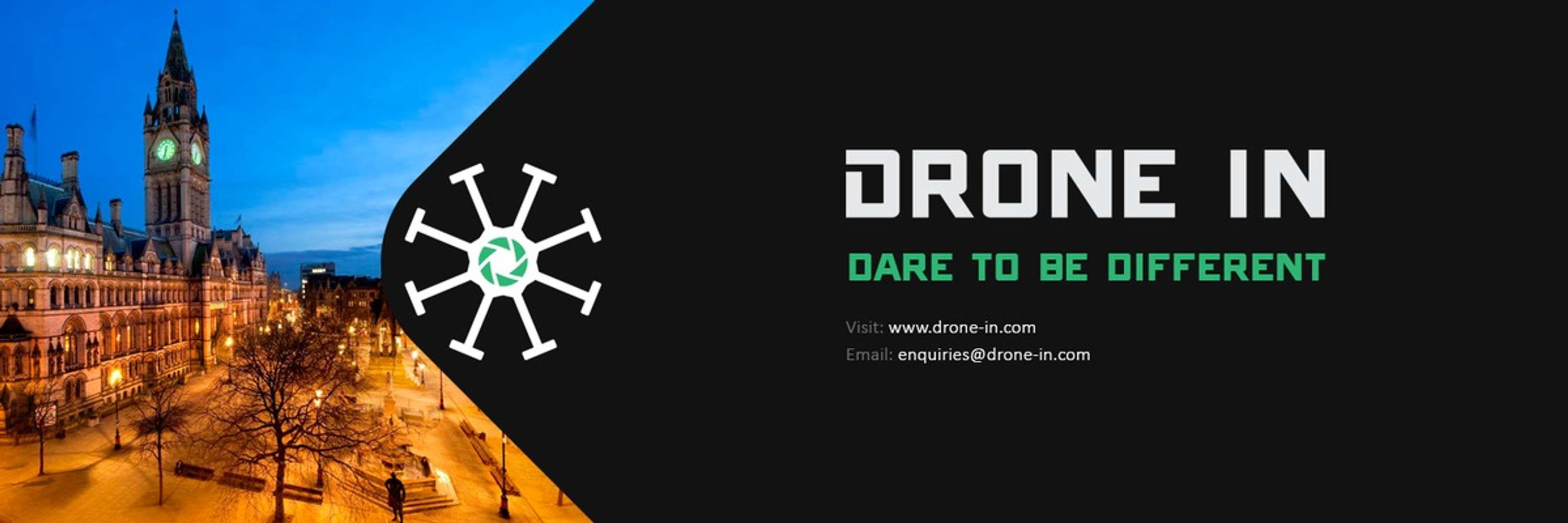 Drone-In Rebrand by Nuttersons