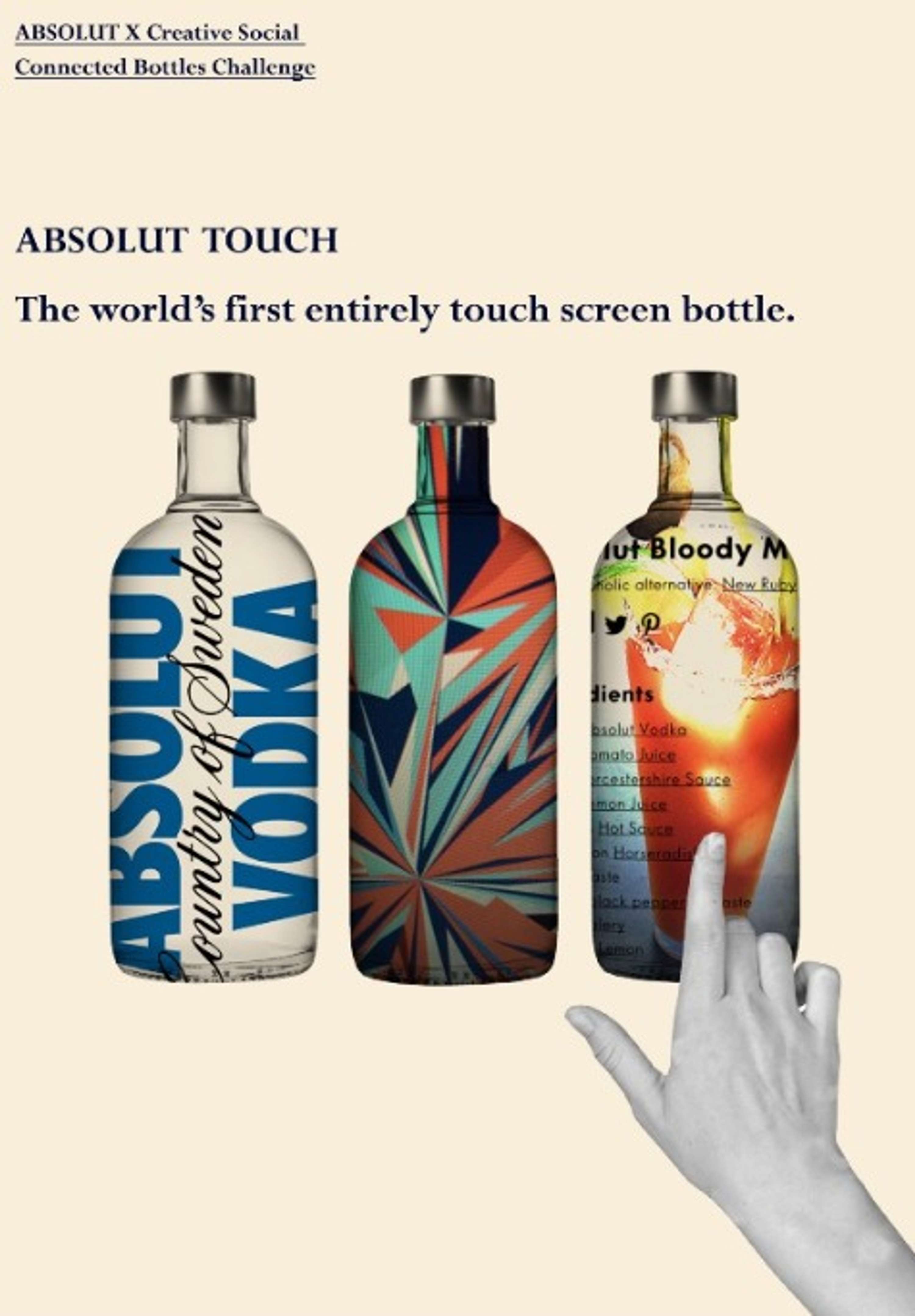 Absolut Connected Bottles Challenge by The Socials