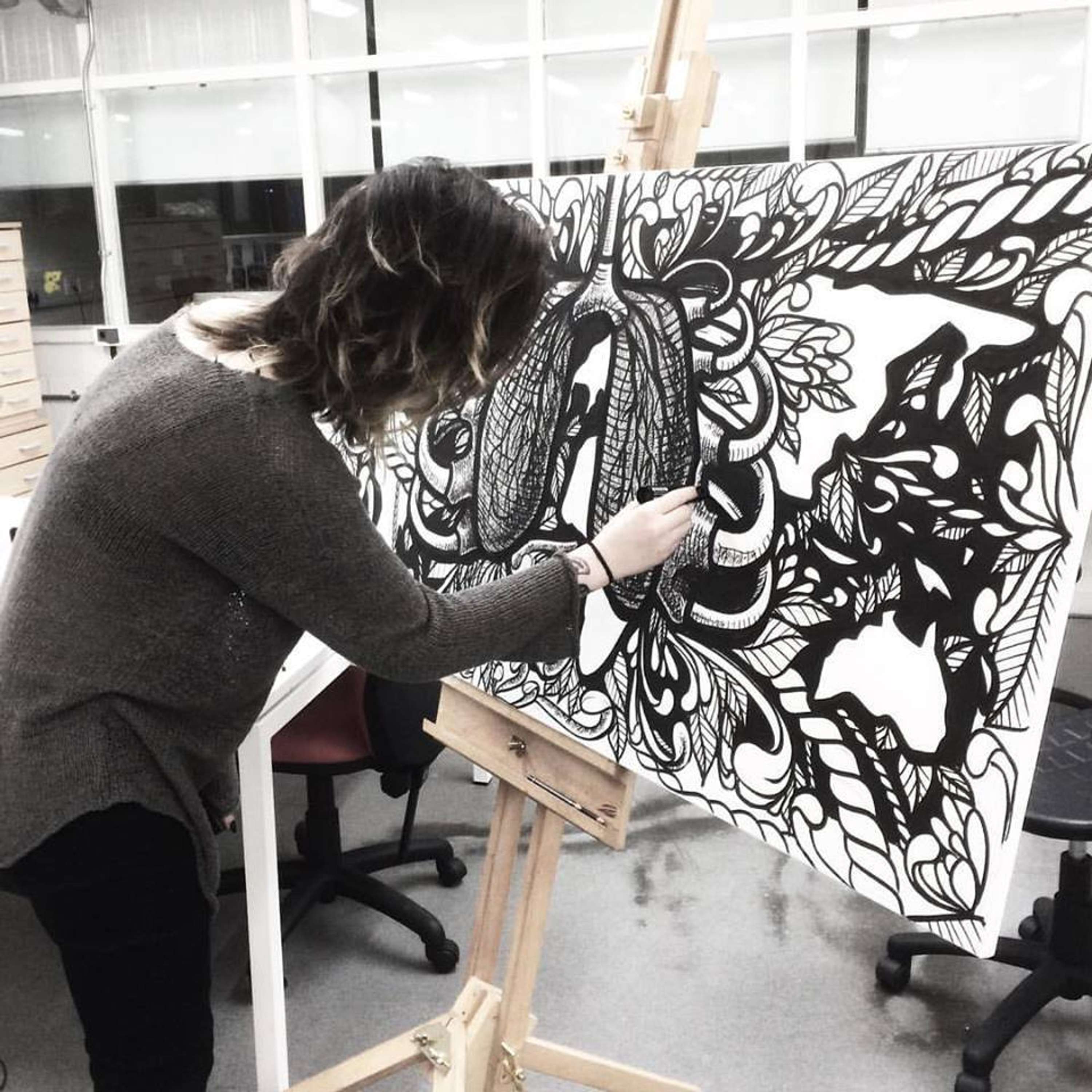 Sketchbook, murals & work in progress by Sophie Mo