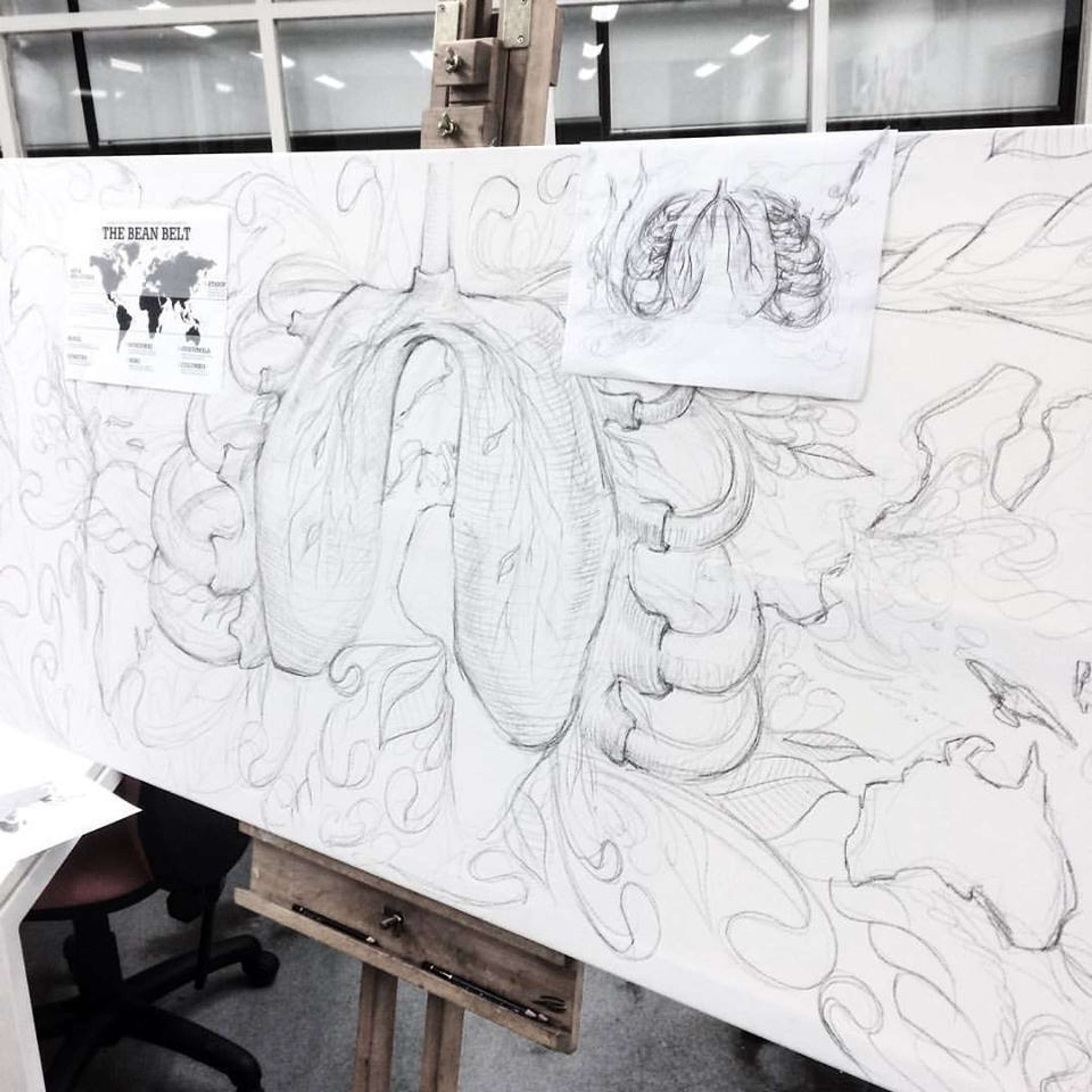 Sketchbook, murals & work in progress by Sophie Mo