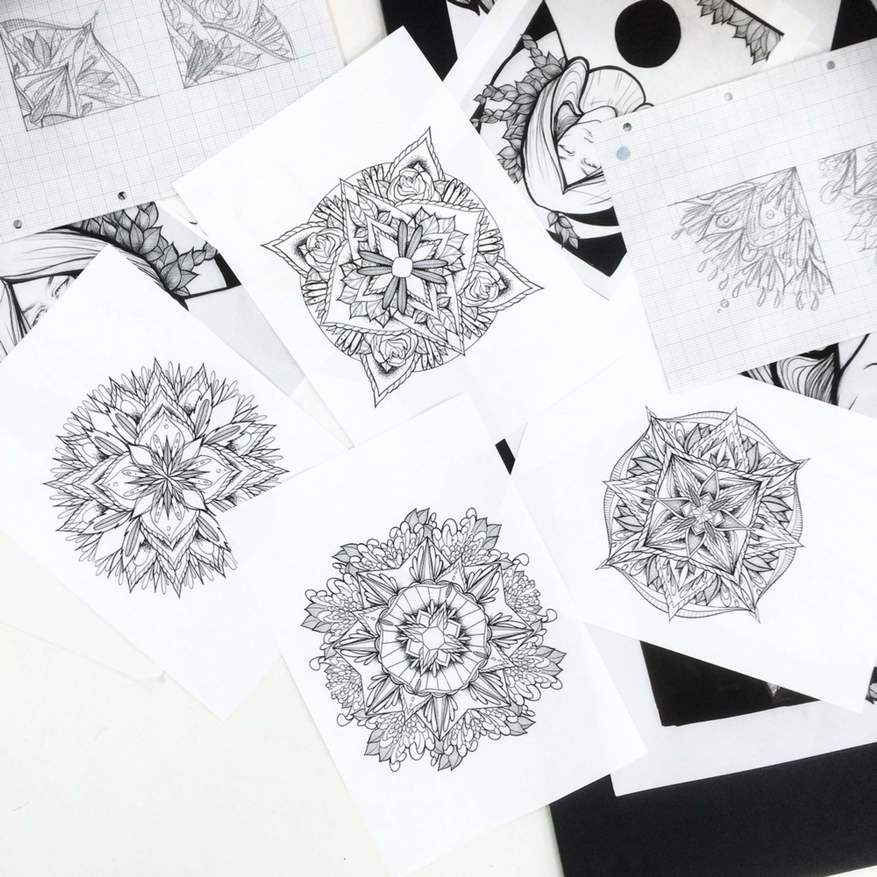 Sketchbook, murals & work in progress by Sophie Mo