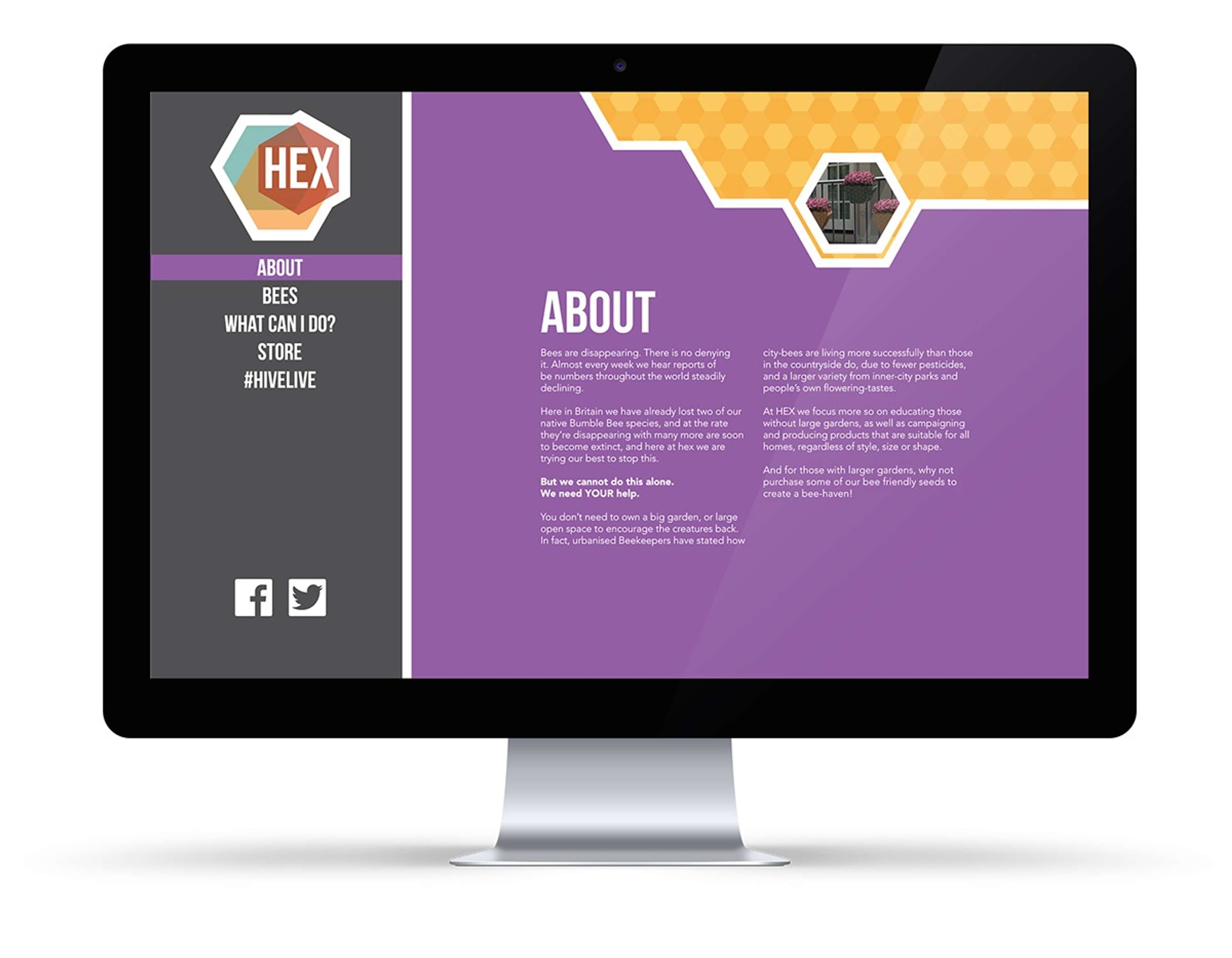 HEX - Save the Bees Project by Rosemary Nicholas