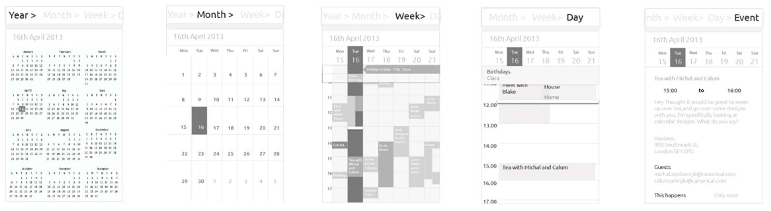 UBUNTU PHONE CALENDAR by Lina Pio