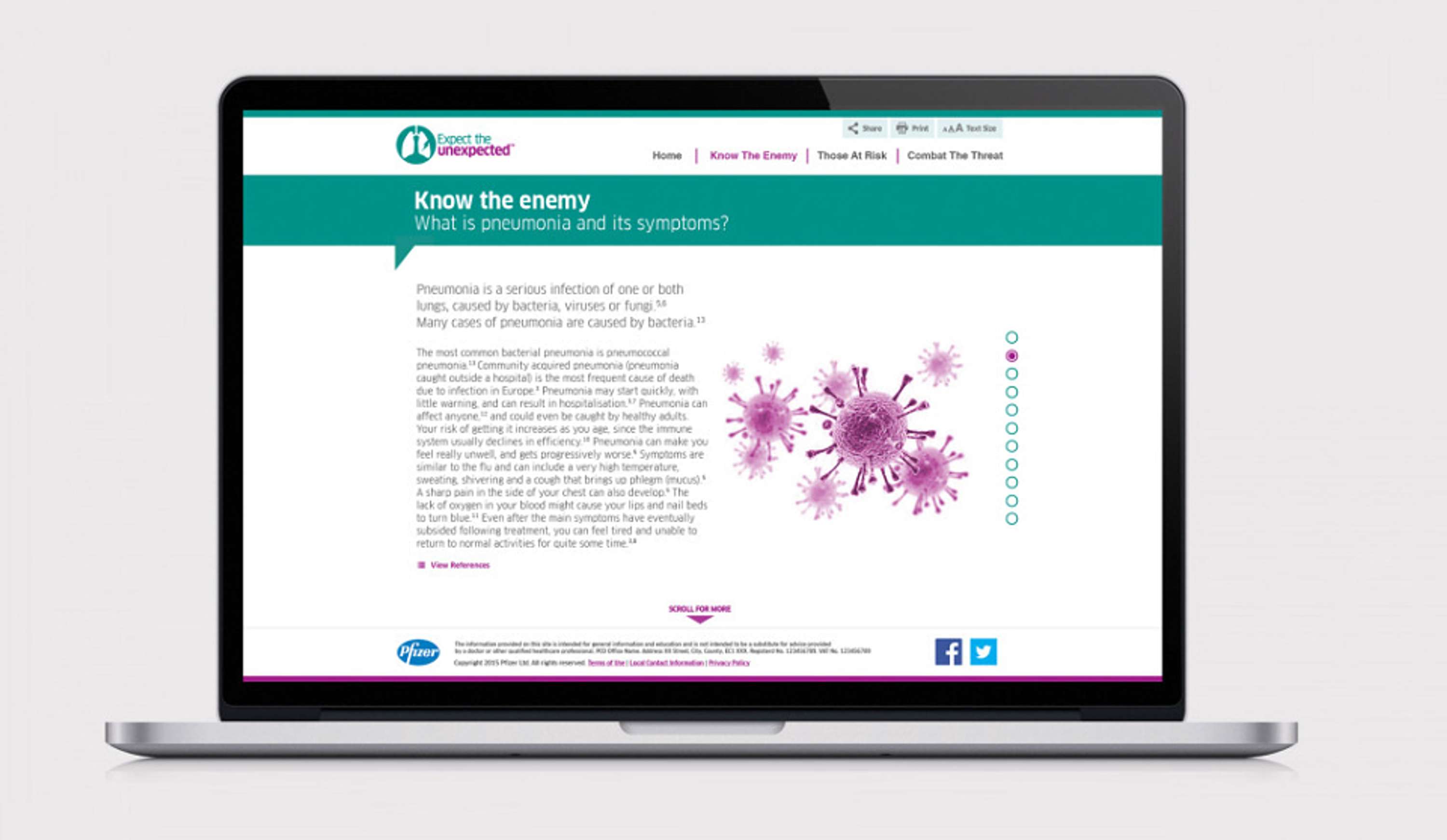 Pfizer Microsite Design by RoomCR6