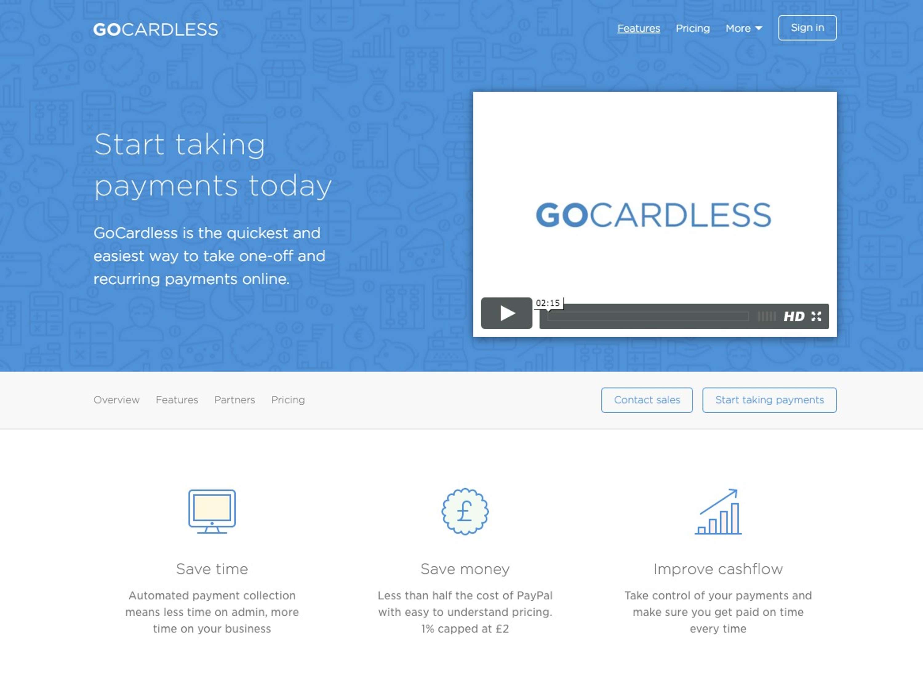 GoCardless splash pages by GoCardless
