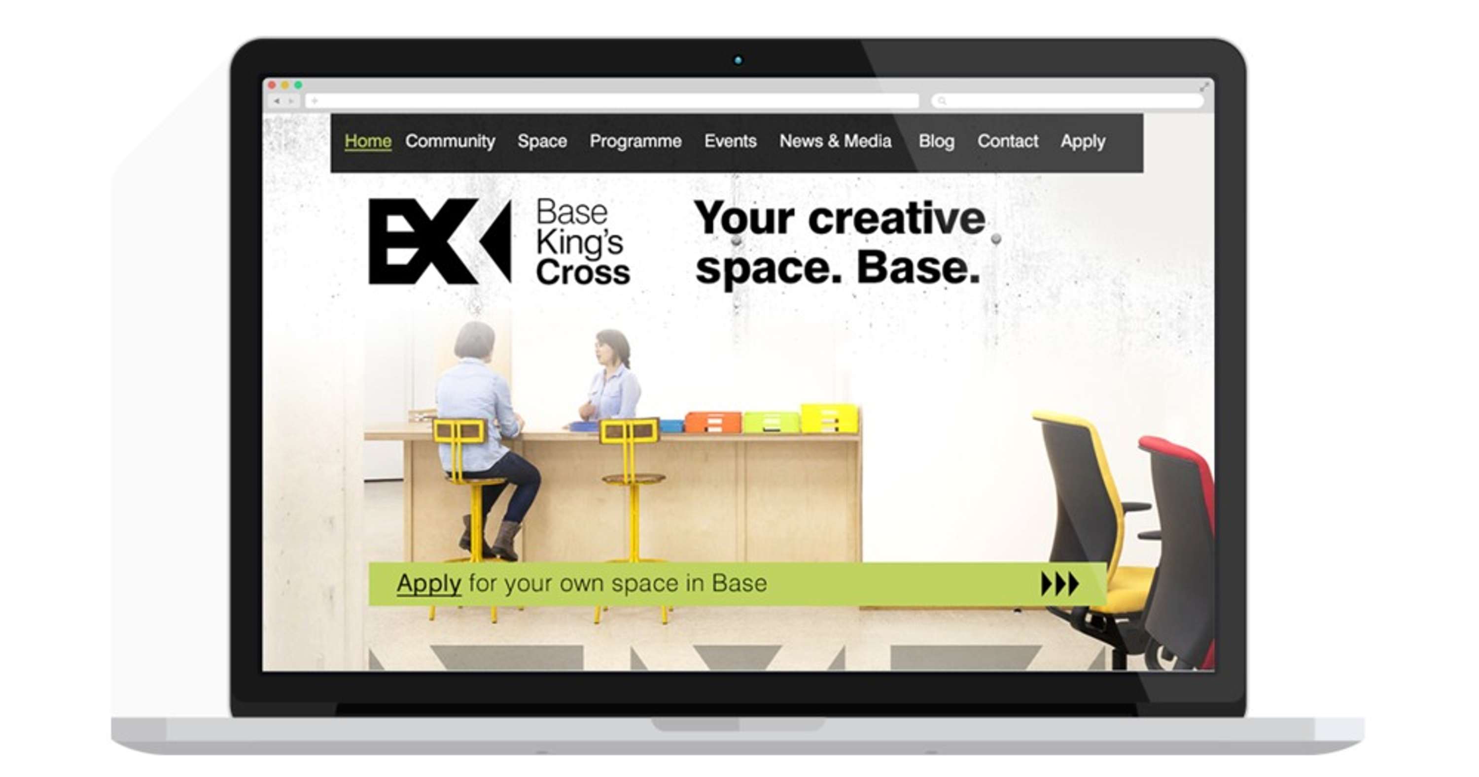 BASE King's Cross Website by Cris Convery