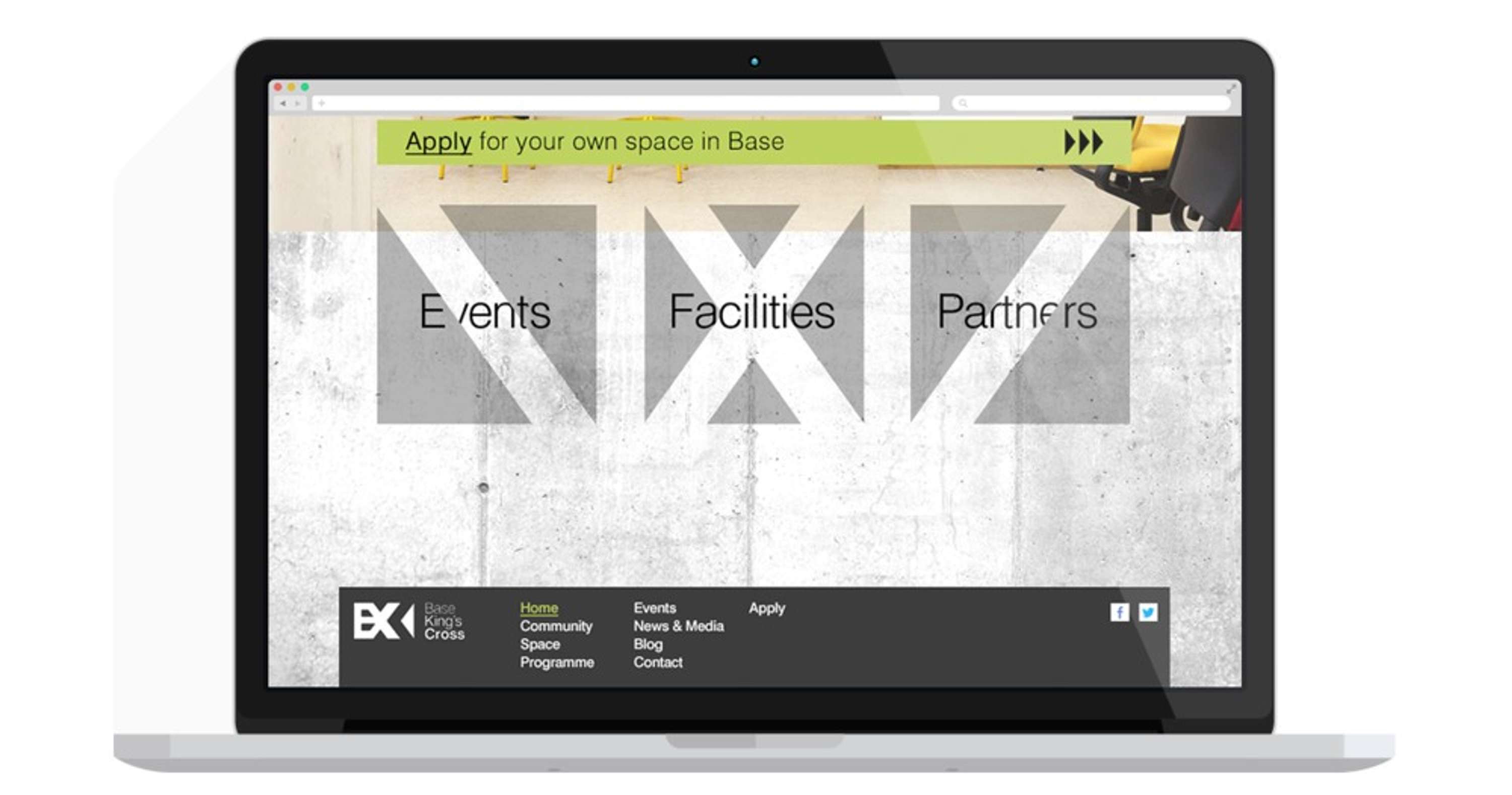 BASE King's Cross Website by Cris Convery
