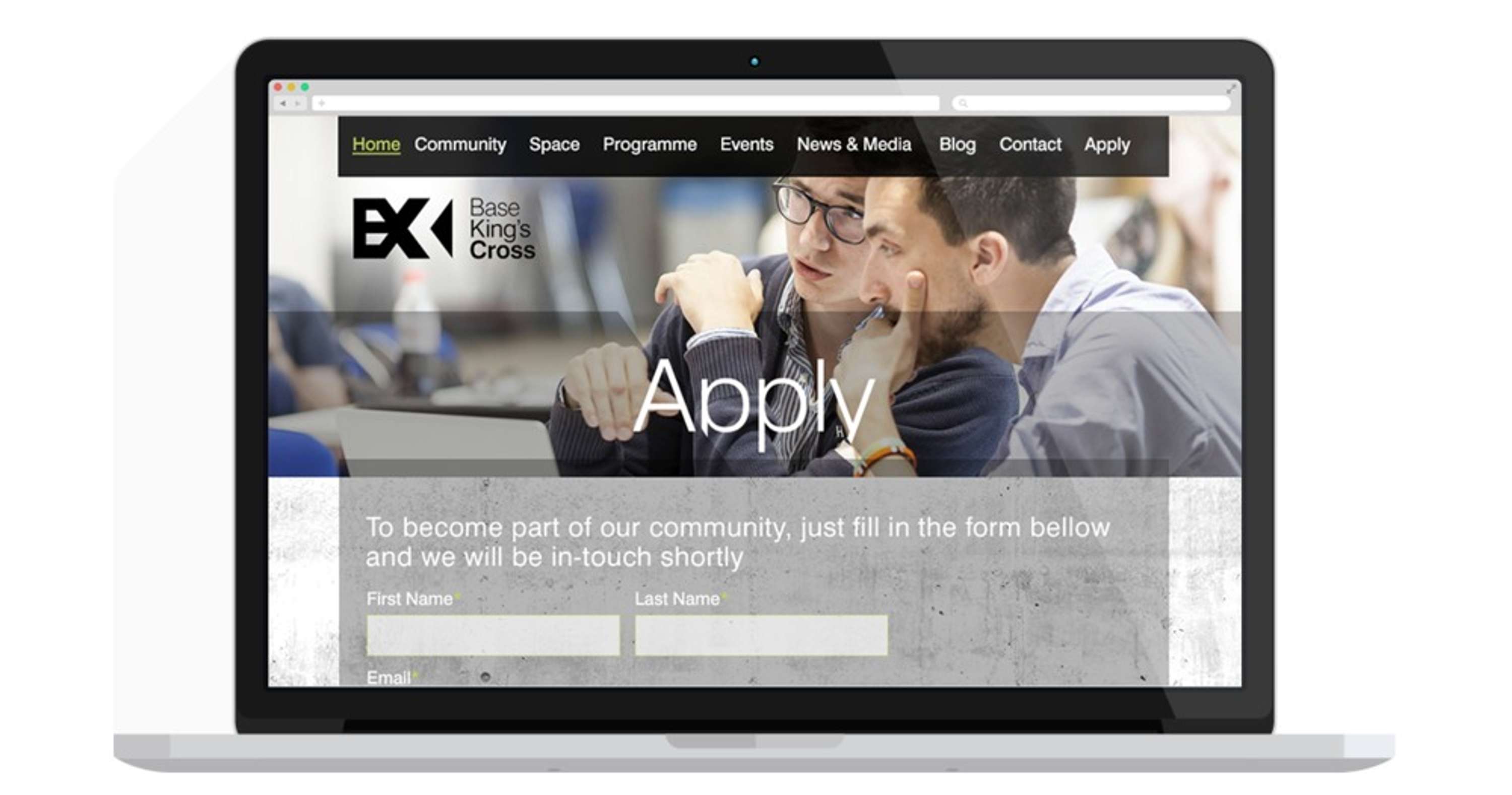 BASE King's Cross Website by Cris Convery