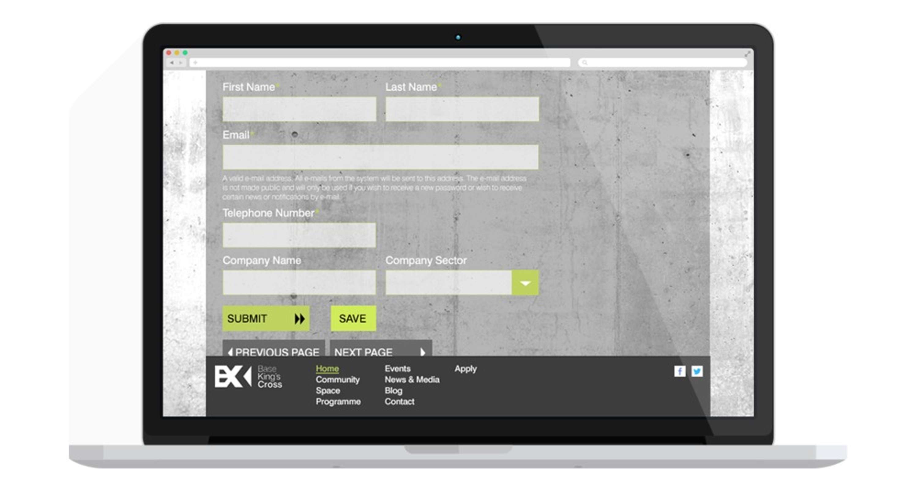 BASE King's Cross Website by Cris Convery