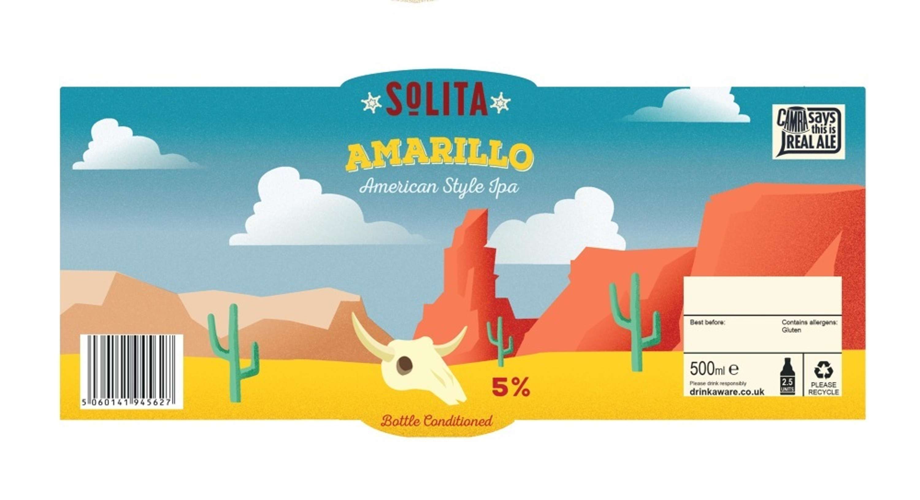 Amarillo Beer Label Design by Alexandra Ashman