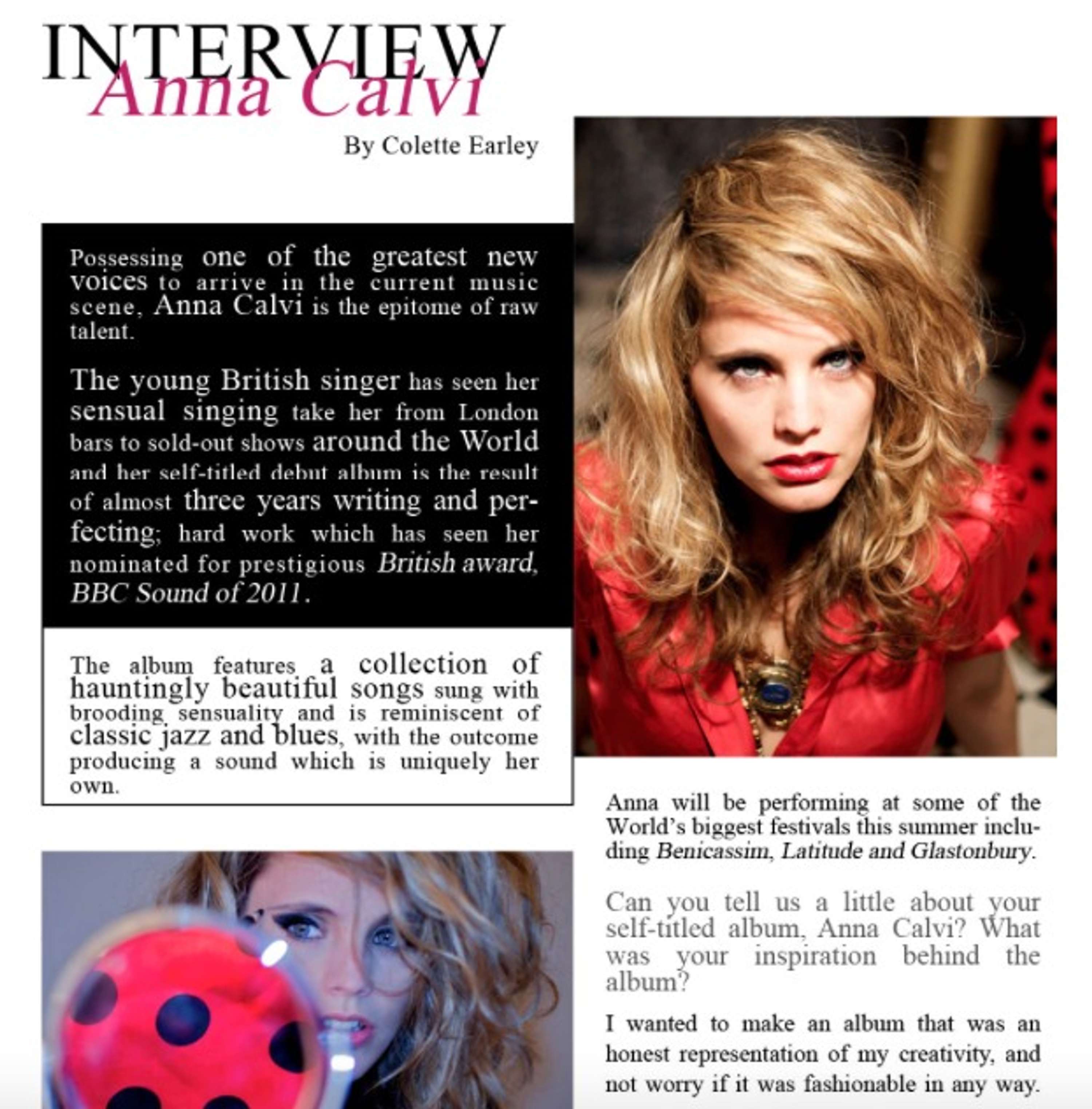 Features by Colette Joanne Earley