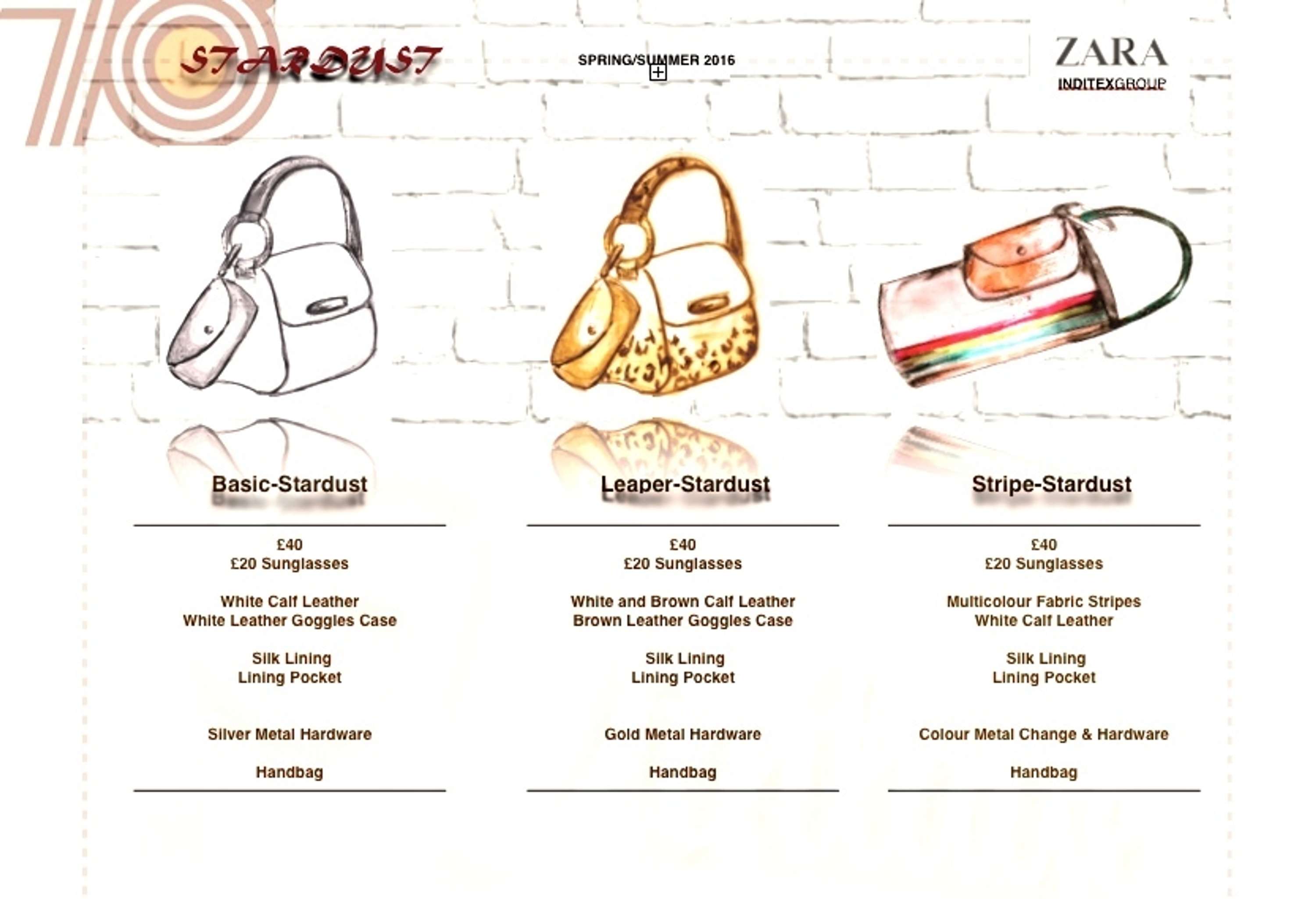 SRTARDUST HANDBAG COLLECTION by Paterno Zuara Aznar