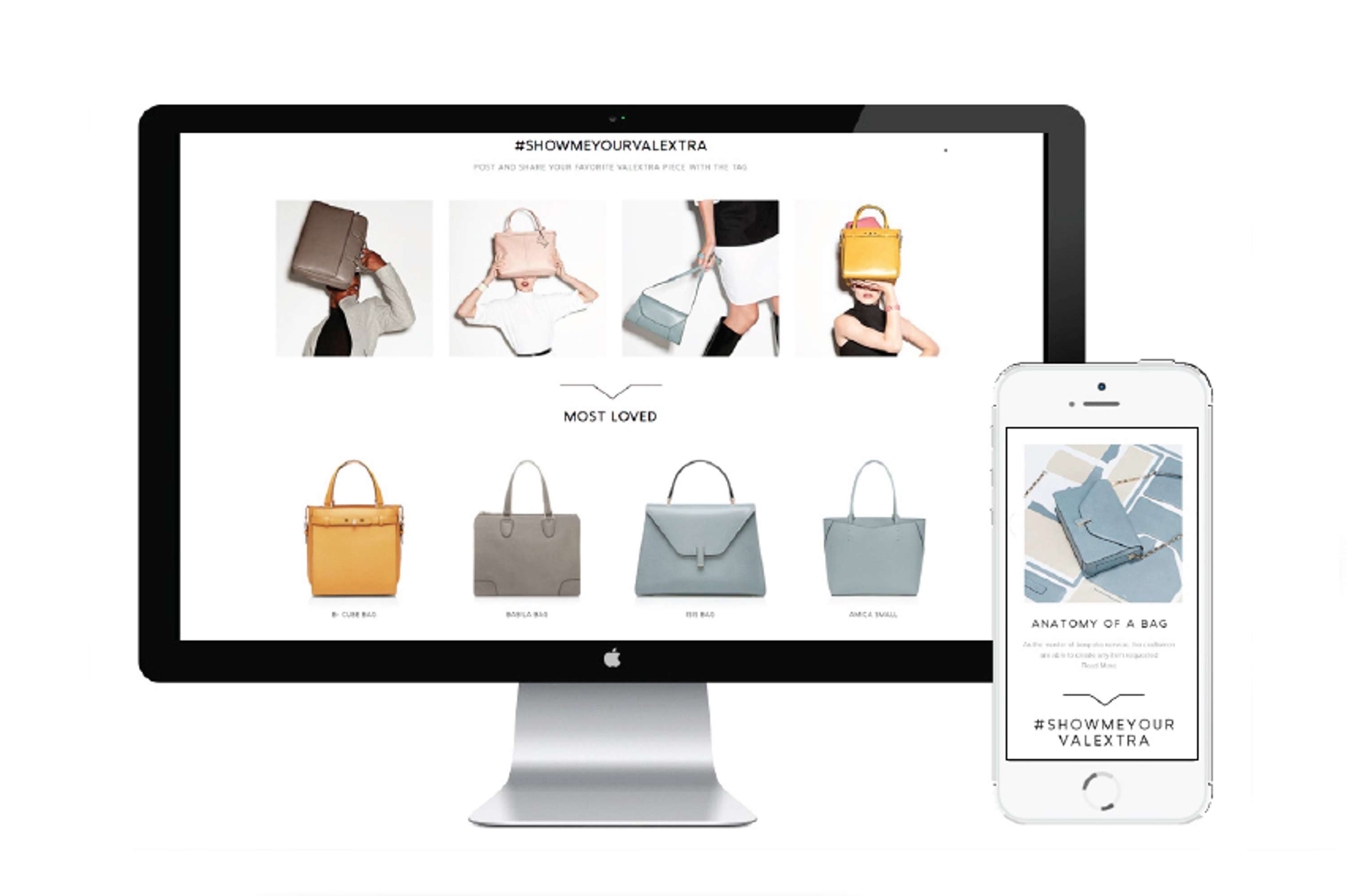 Valextra.com launch by Kirsty Butler